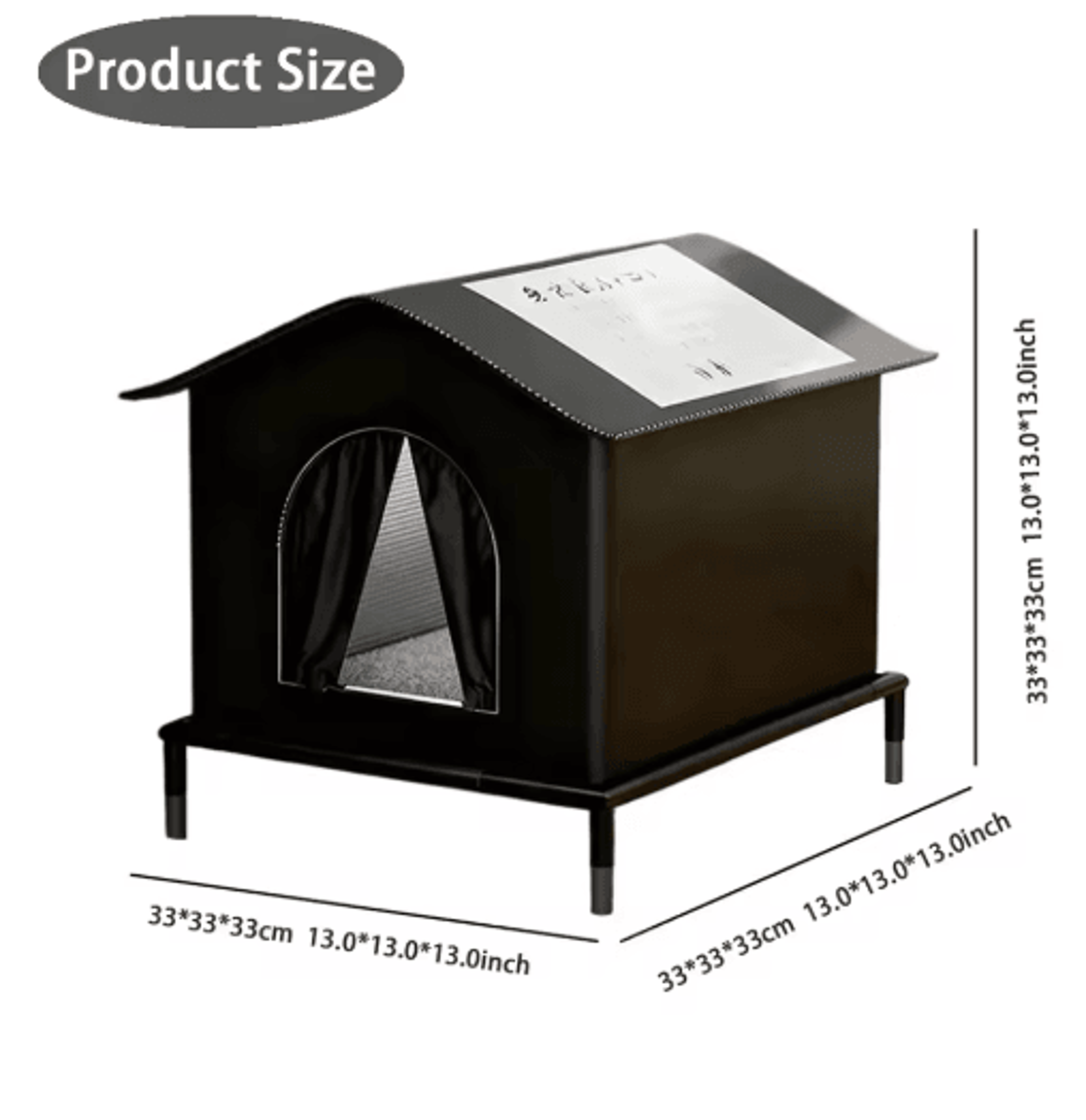 AllSeason Insulated Outdoor Cat House  Waterproof Warm Shelter For Indoor  Outdoor Cats 4