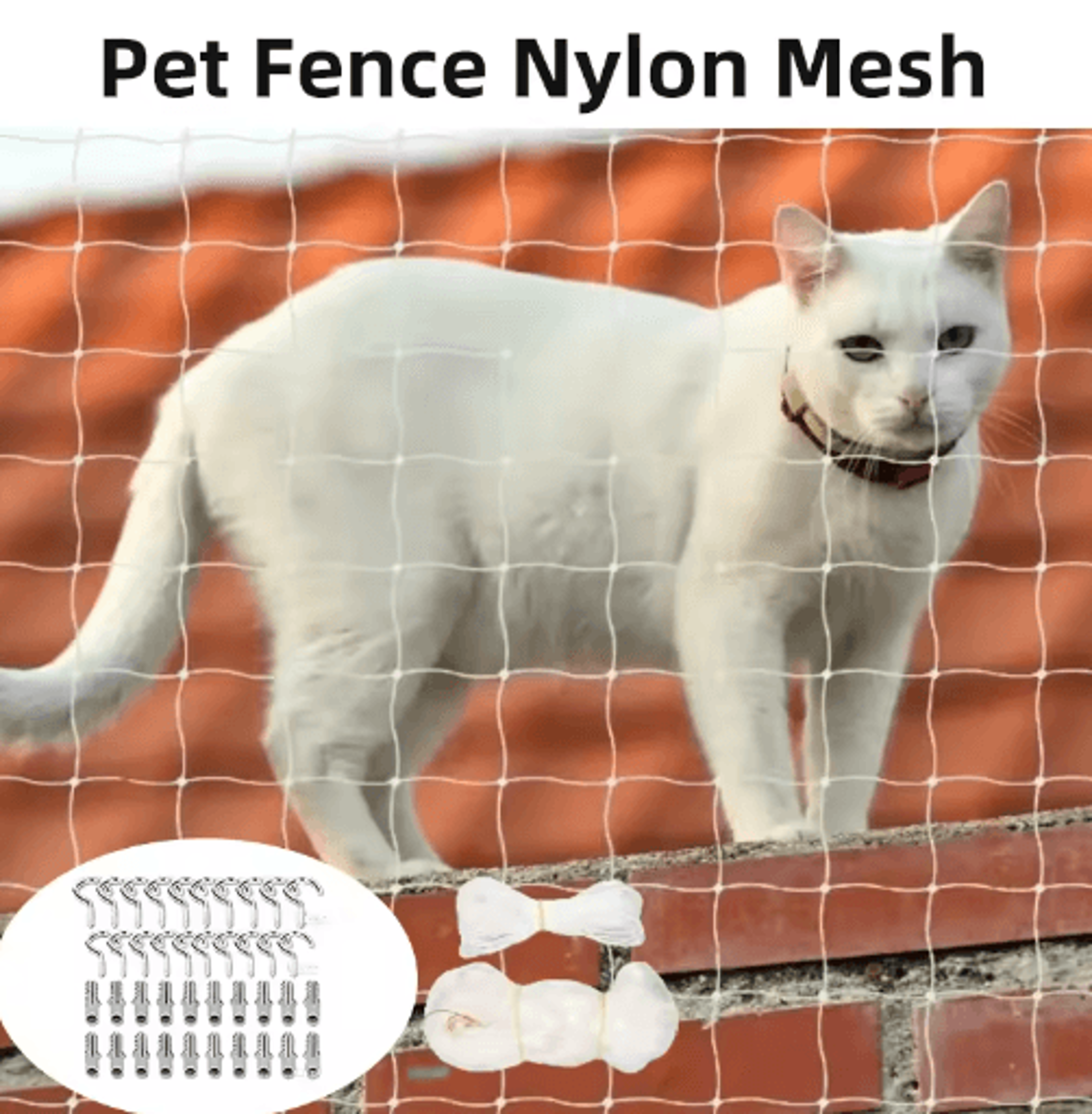 pet safety balcony net – cat safety net for balconies, windows, stairs & doorways