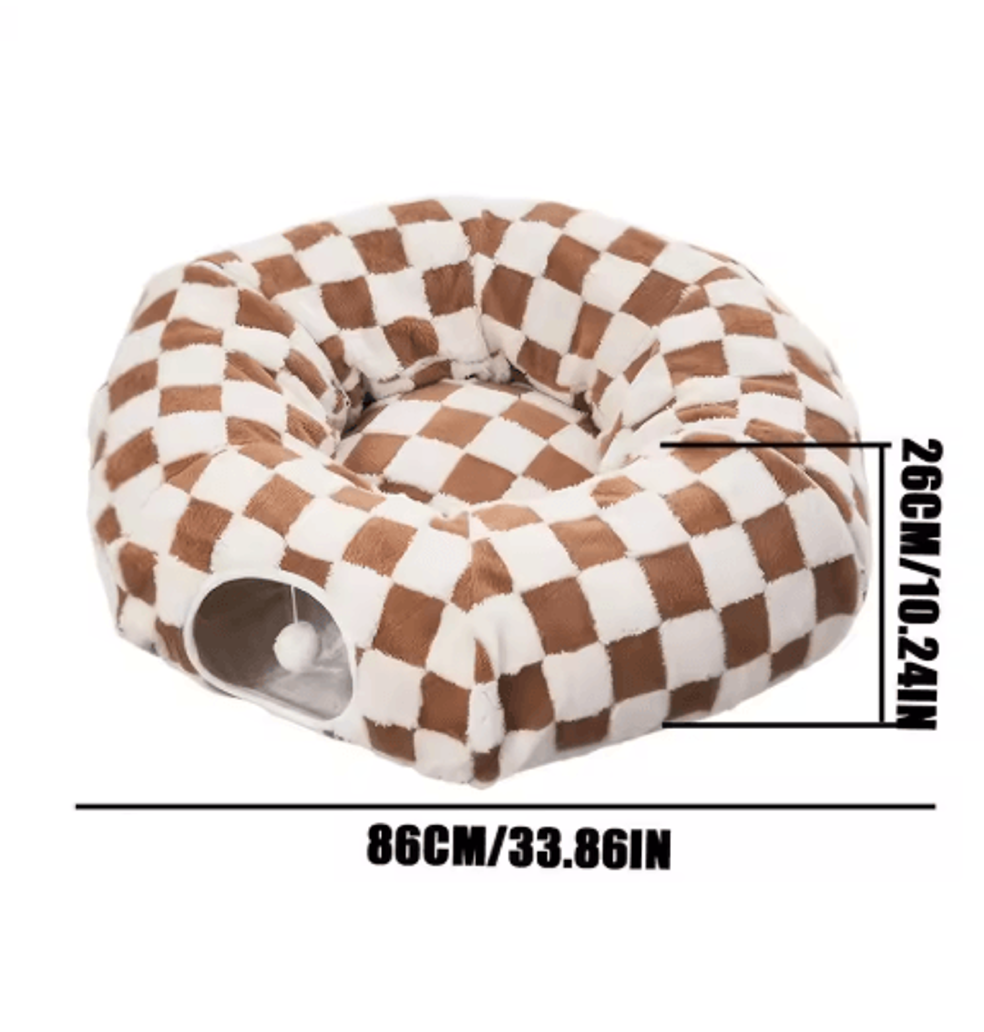 CozyTunnel Interactive Cat Tunnel Bed With Washable Cave Design 1