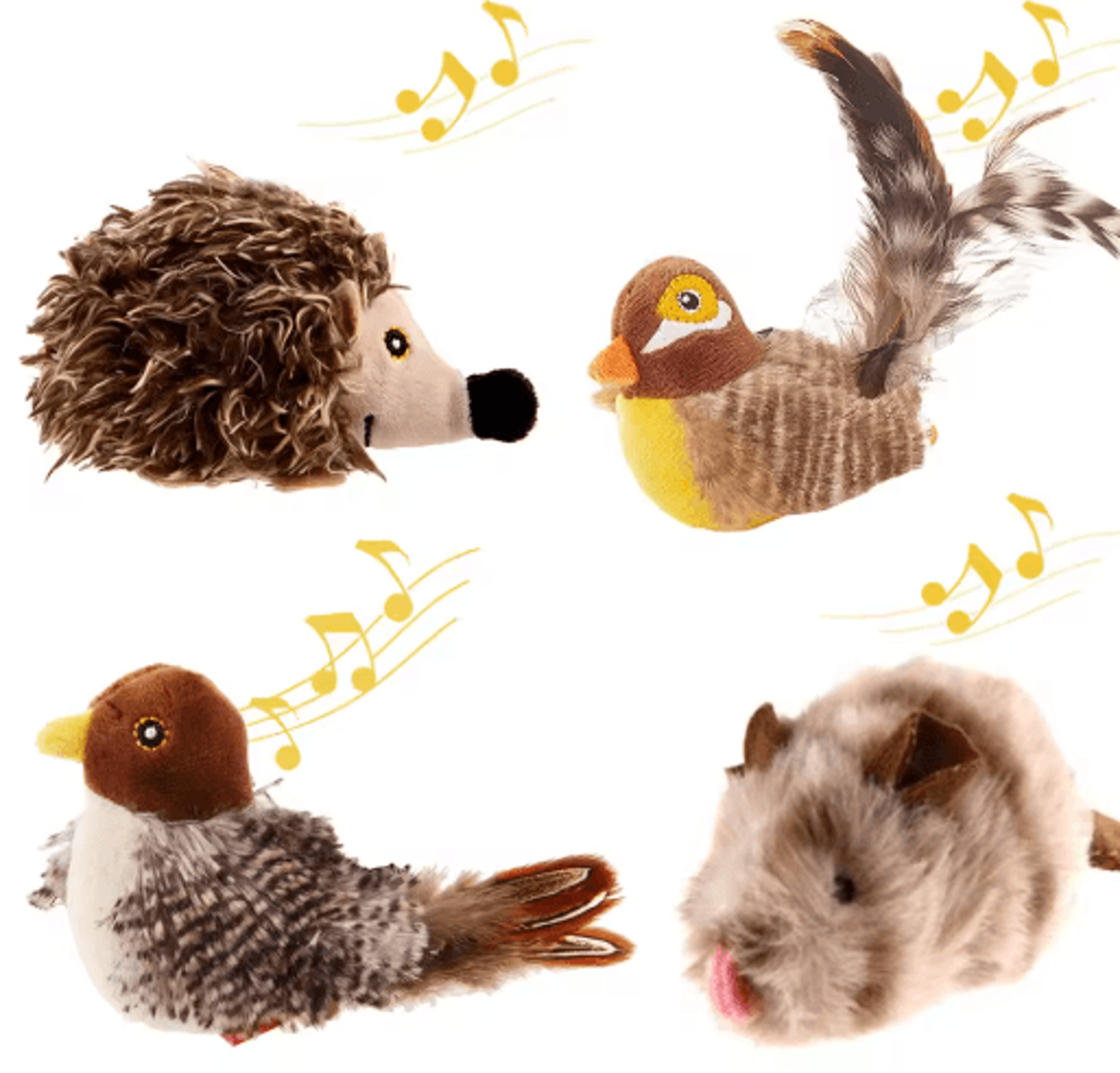 ChirpyPaws Interactive Sound Bird Cat Toy With Feather Teaser 1