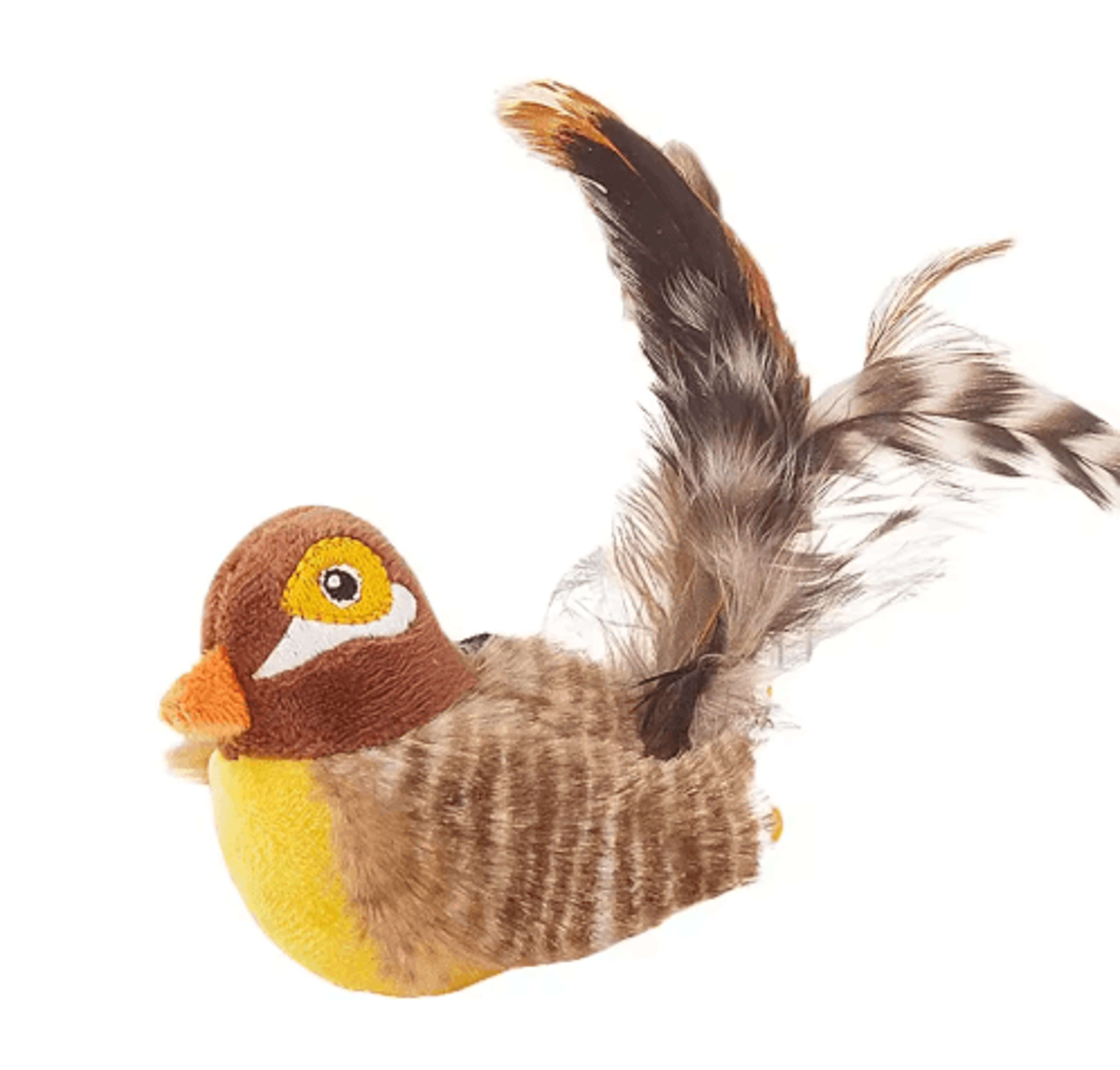 ChirpyPaws Interactive Sound Bird Cat Toy With Feather Teaser 3