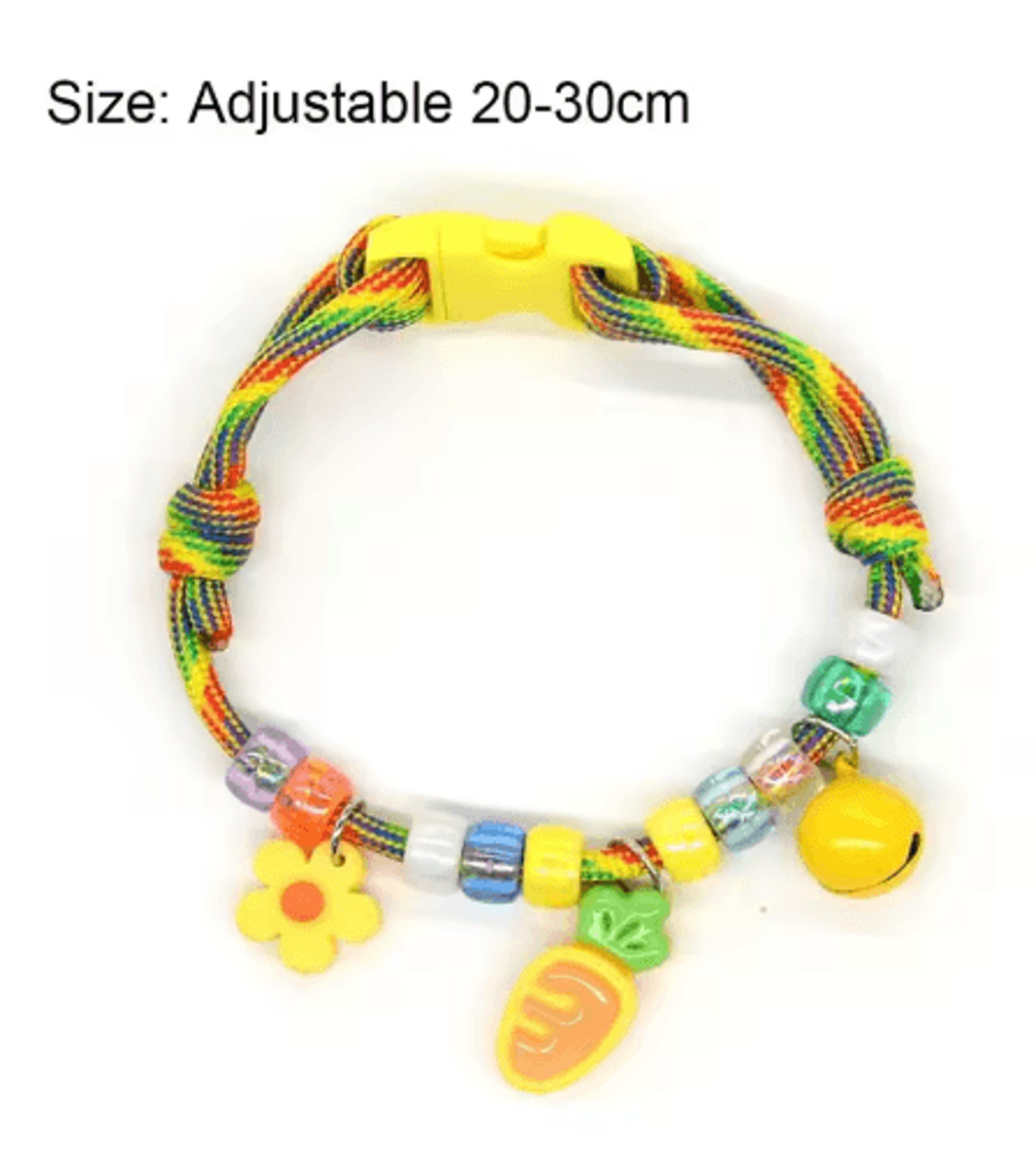Colorful Braided Pet Collar With Bell Adjustable Necklace For Cats And Small Dogs 10
