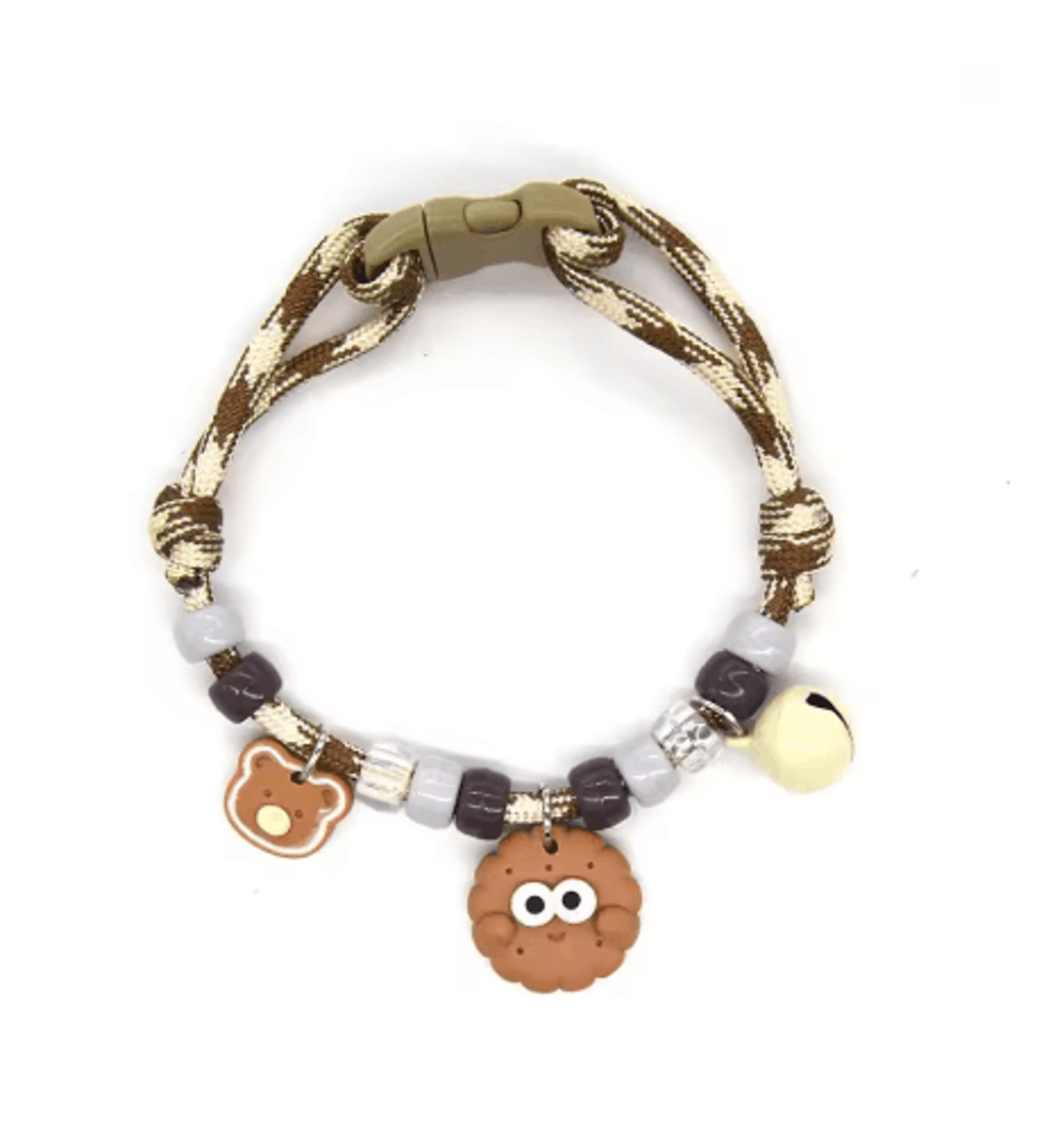 Colorful Braided Pet Collar With Bell Adjustable Necklace For Cats And Small Dogs 4