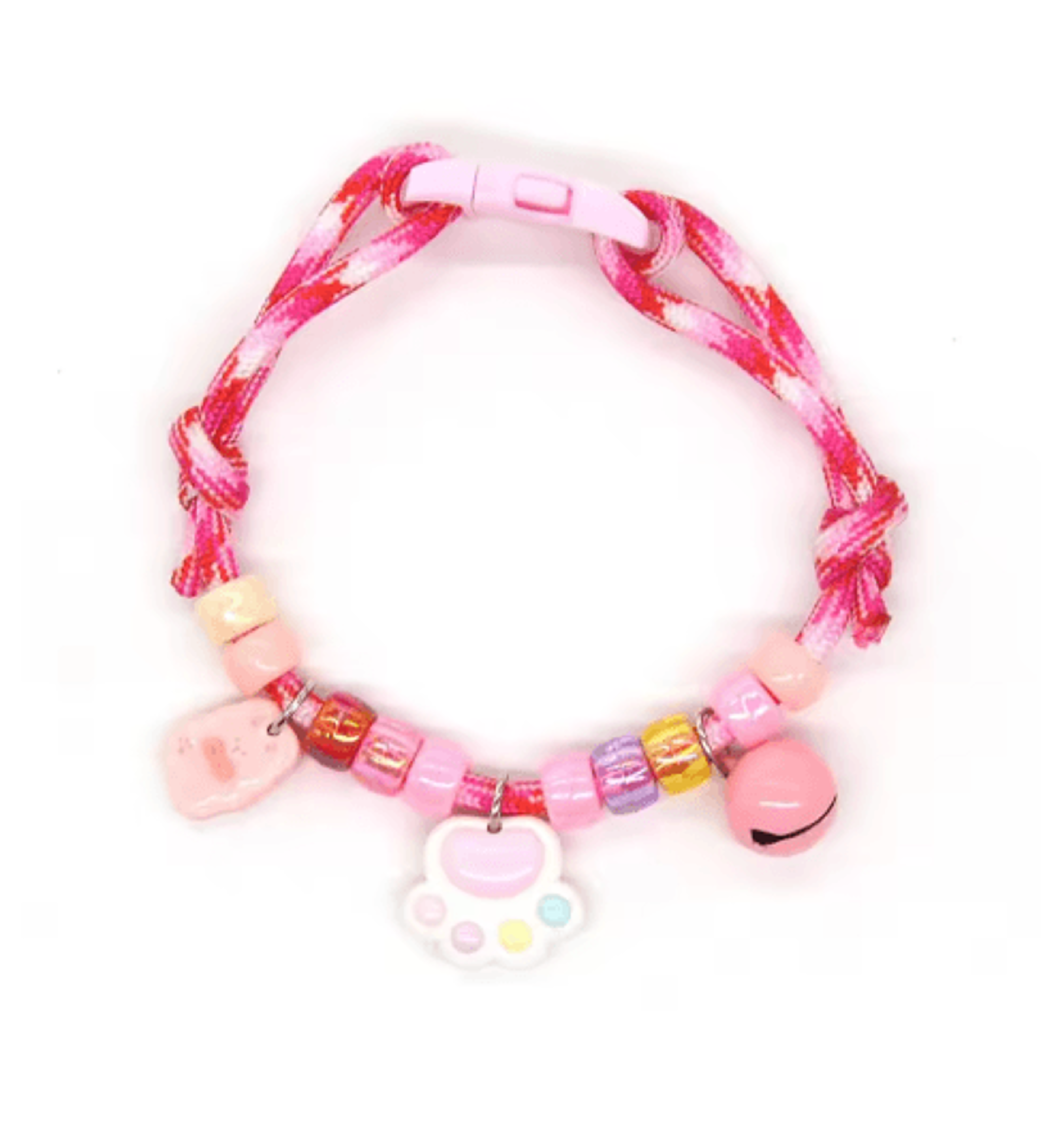Colorful Braided Pet Collar With Bell Adjustable Necklace For Cats And Small Dogs 9