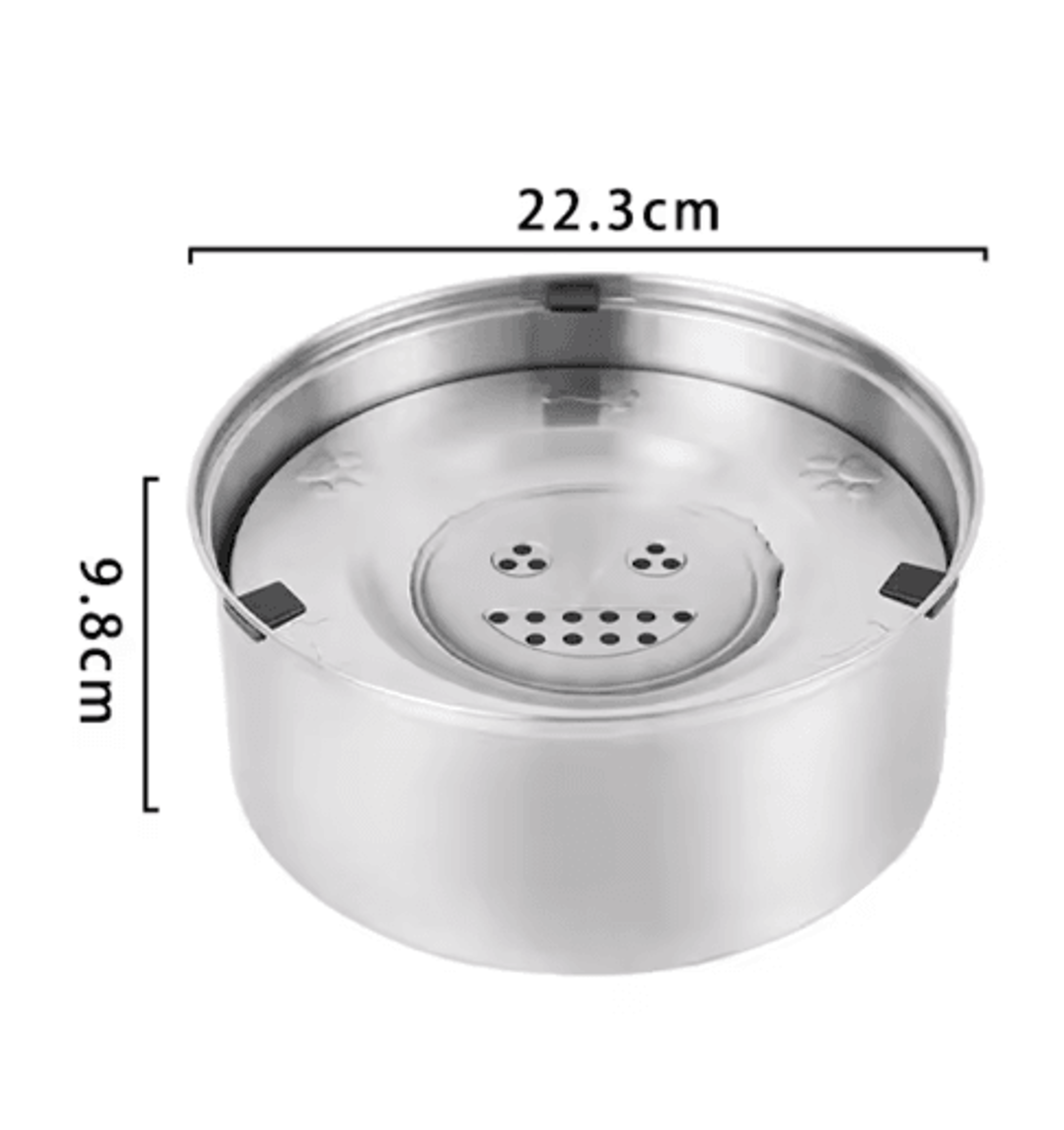 Splash Guard Stainless Steel Floating Pet Water Bowl  NoSpill AntiSplash Water Feeder For Dogs  Cat 1