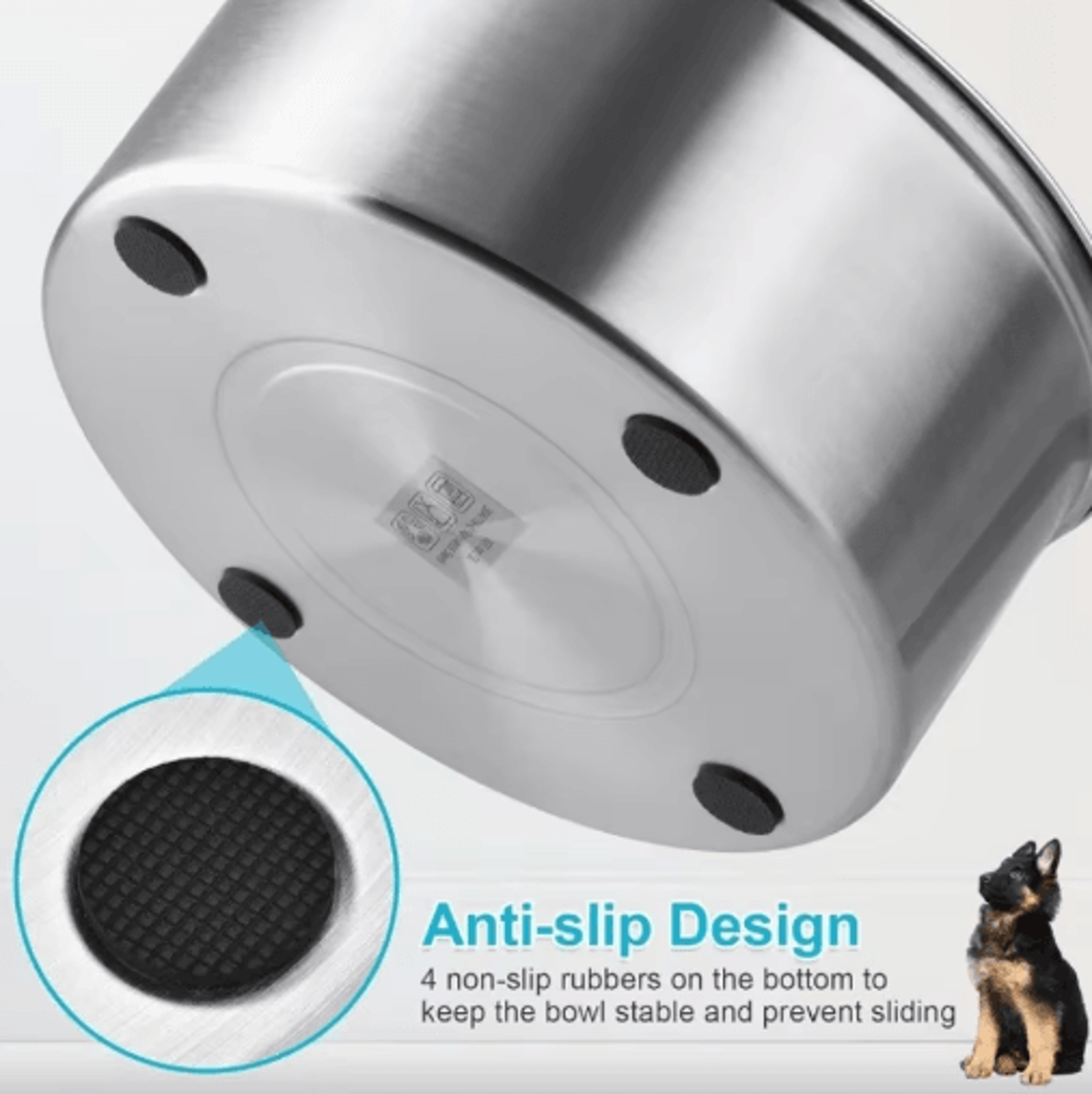 Splash Guard Stainless Steel Floating Pet Water Bowl  NoSpill AntiSplash Water Feeder For Dogs  Cat 4