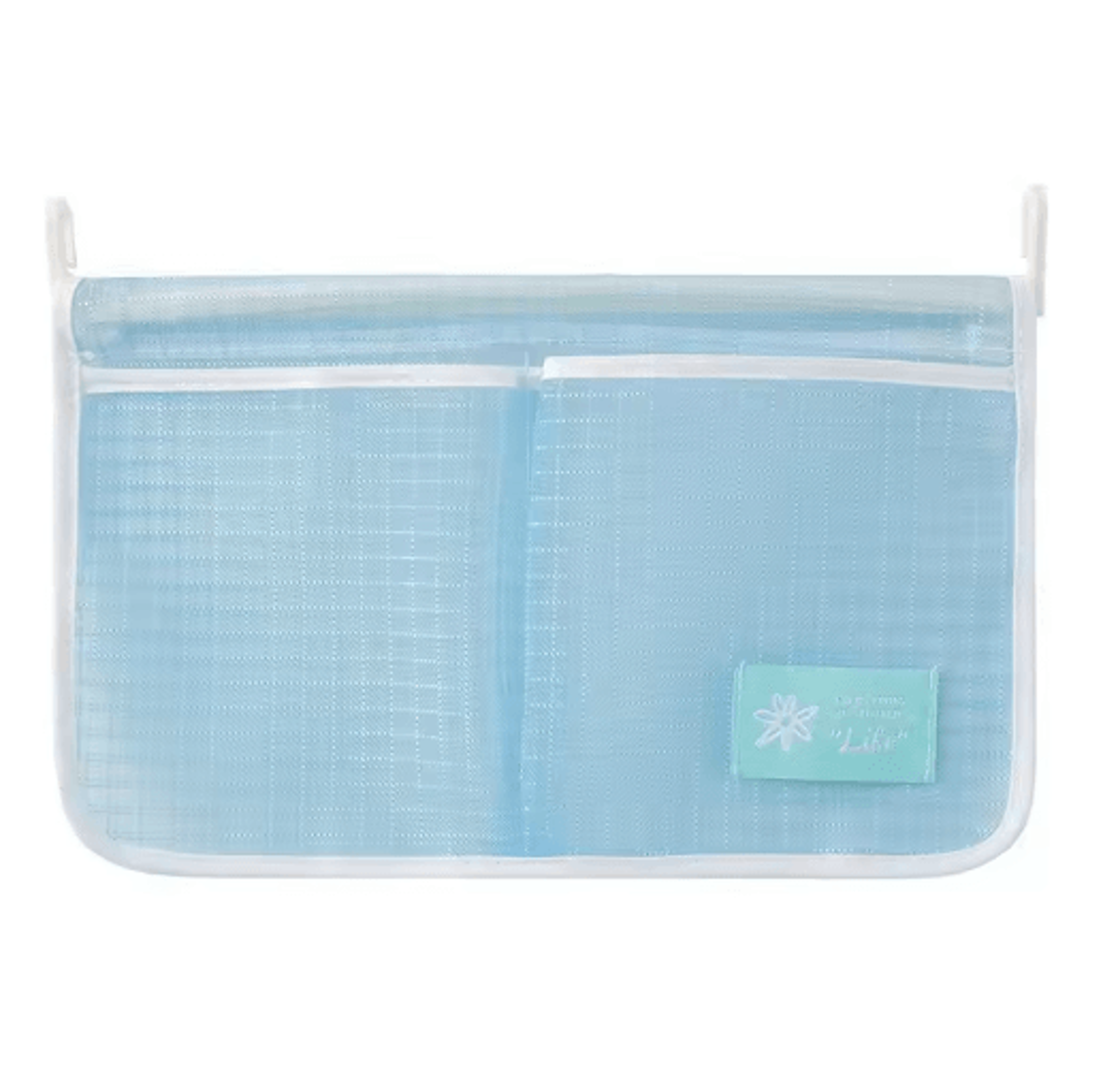 Refrigerator Hanging Mesh Storage Bag With Double Compartments 1