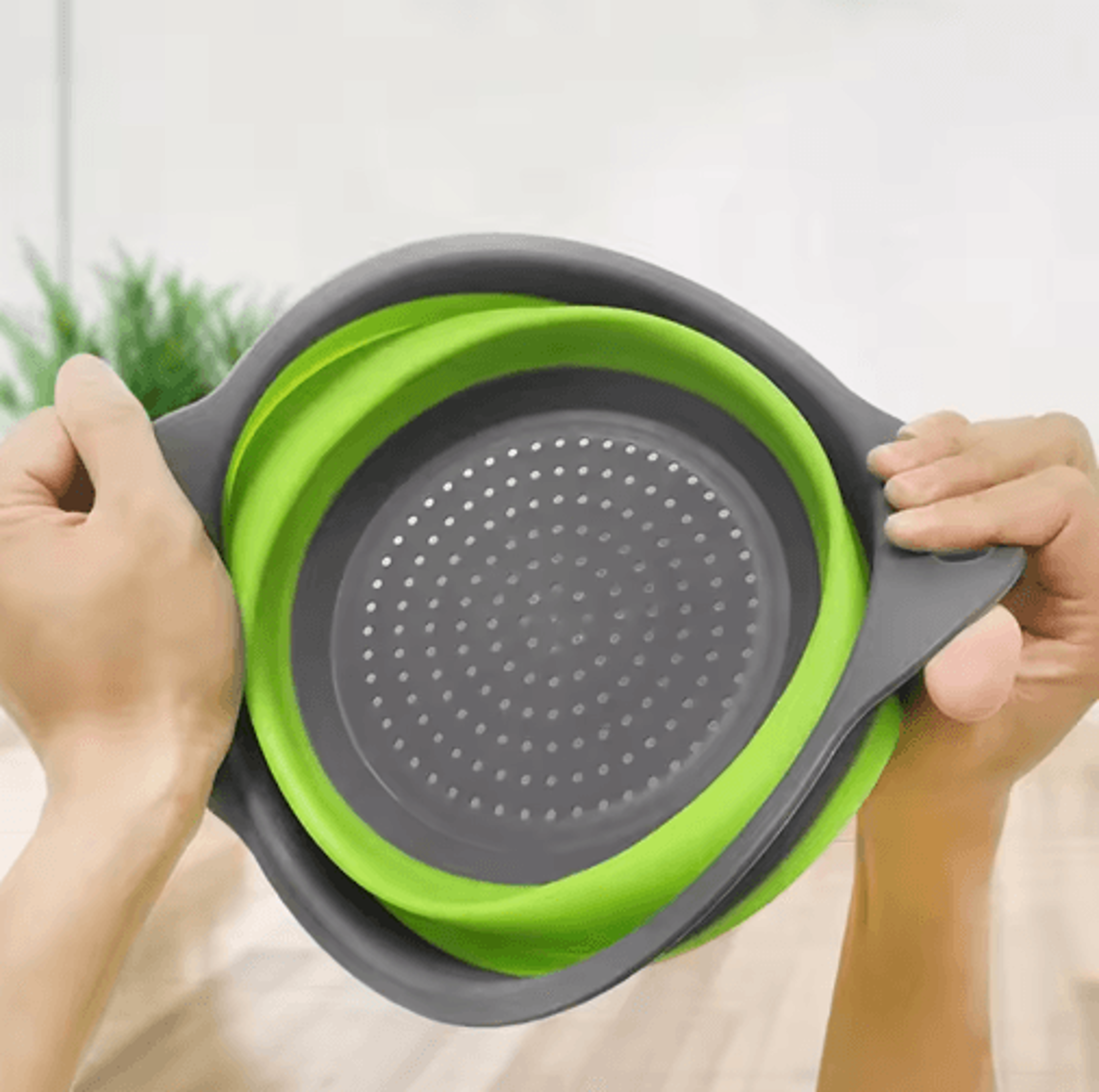 Foldable Drain Basket MultiFunctional Kitchen Colander For Fruits Vegetables  Rice 5