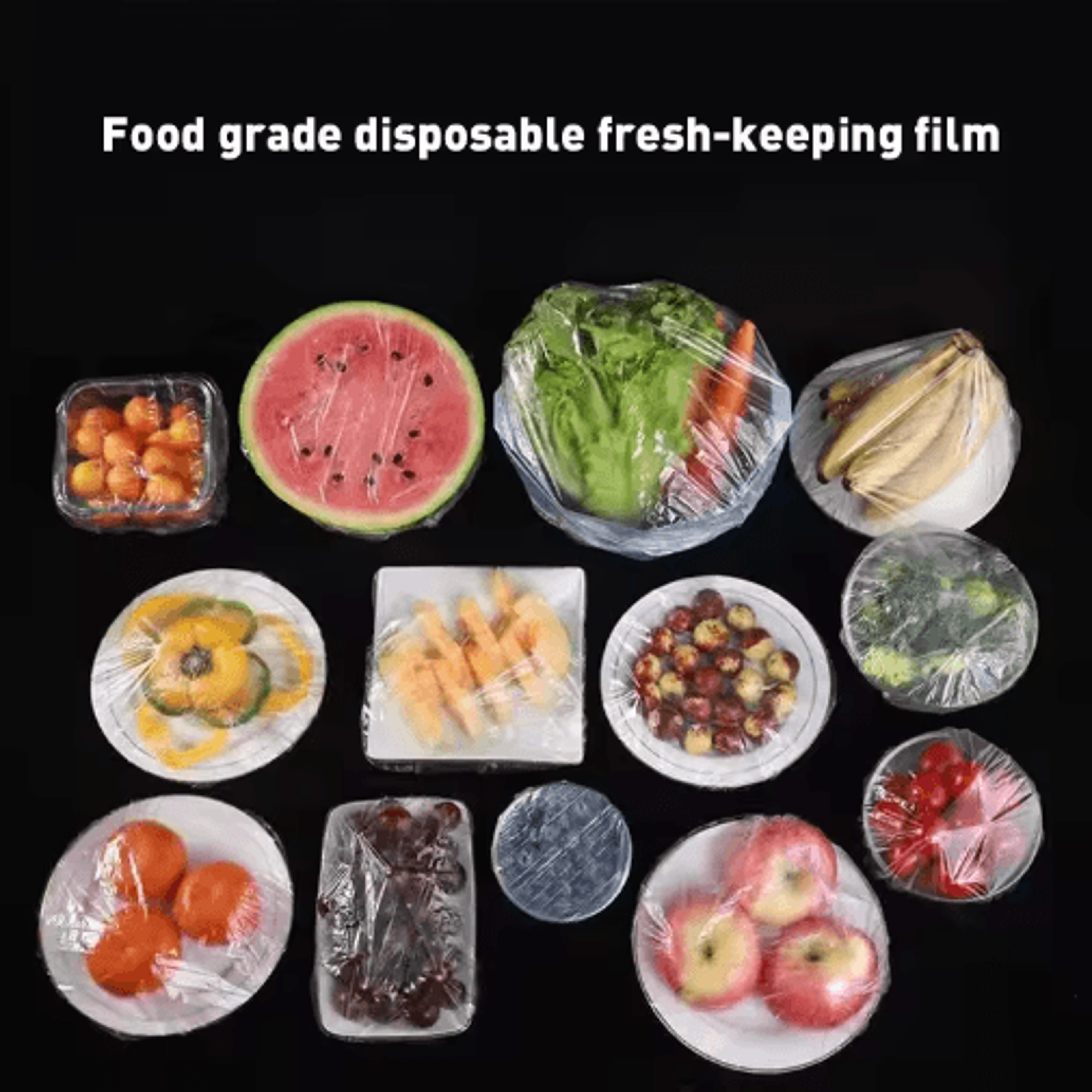 Elastic Food Covers For Bowls  Reusable  Disposable Stretch Plastic Wrap Lids 10200 PCS 6