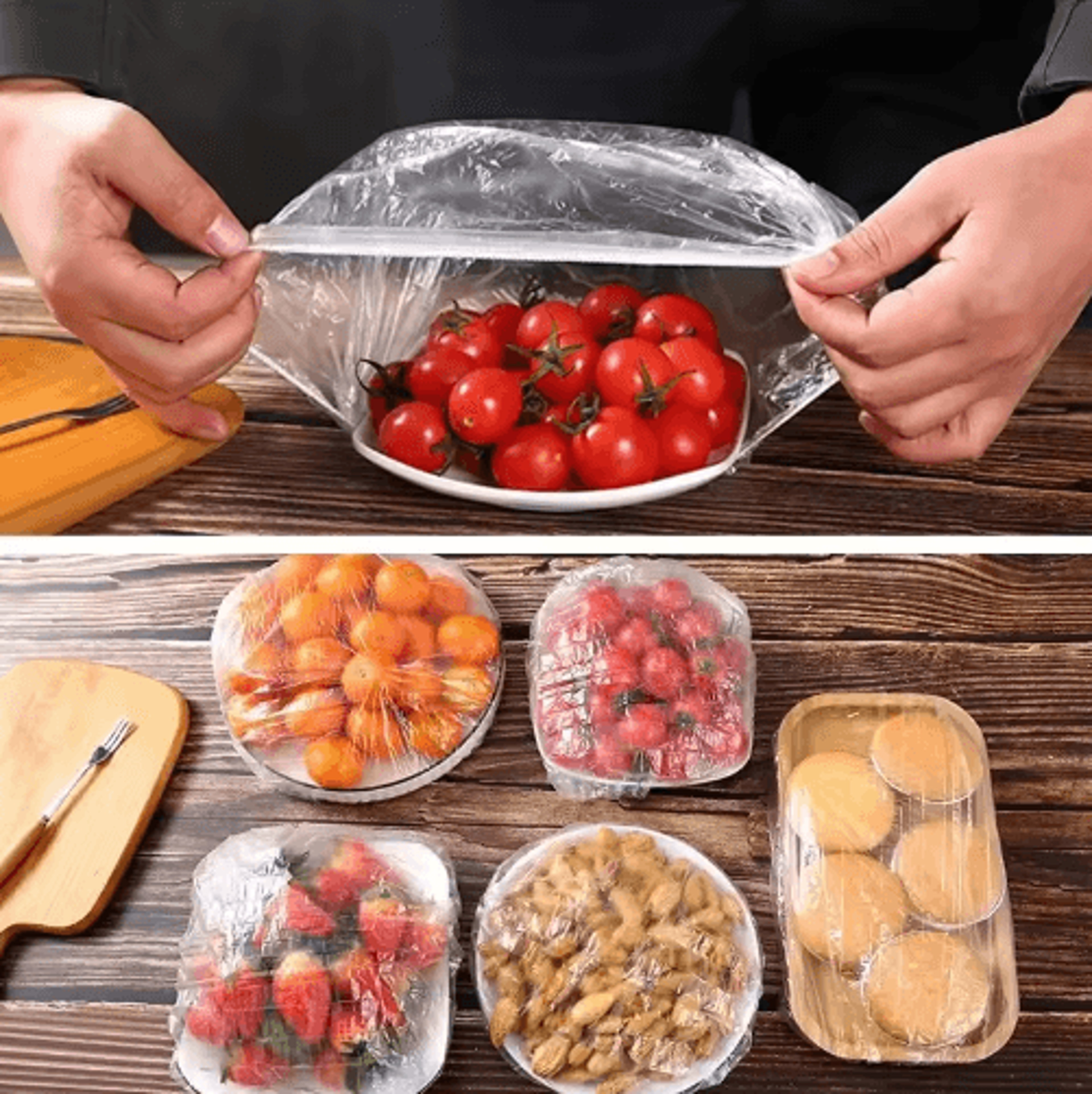 Elastic Food Covers For Bowls  Reusable  Disposable Stretch Plastic Wrap Lids 10200 PCS 9