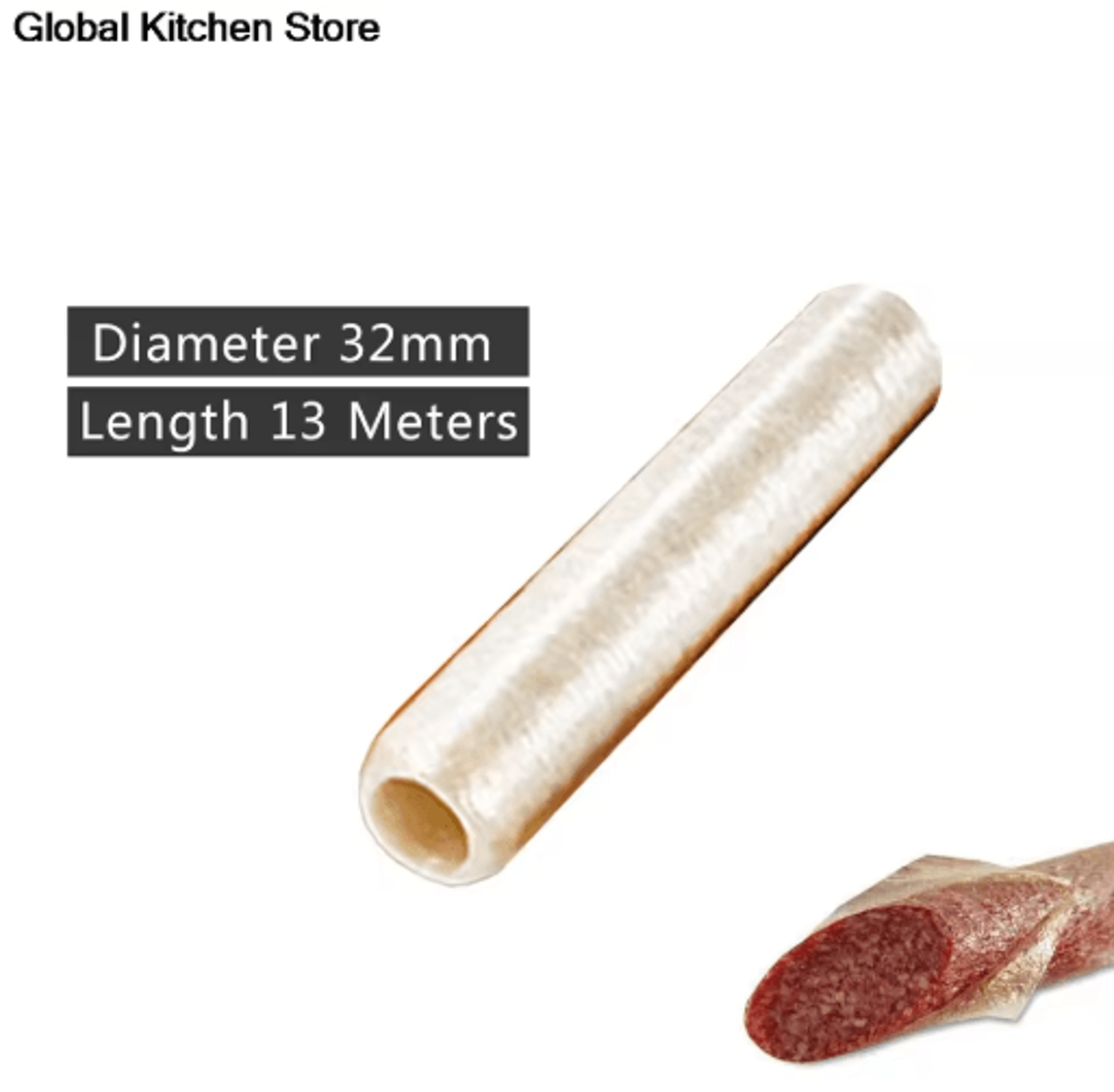 Smoked Cellulose Sausage Casing  Halal EasyPeel Sausage Casing For Homemade  Commercial Sausage Mak 3