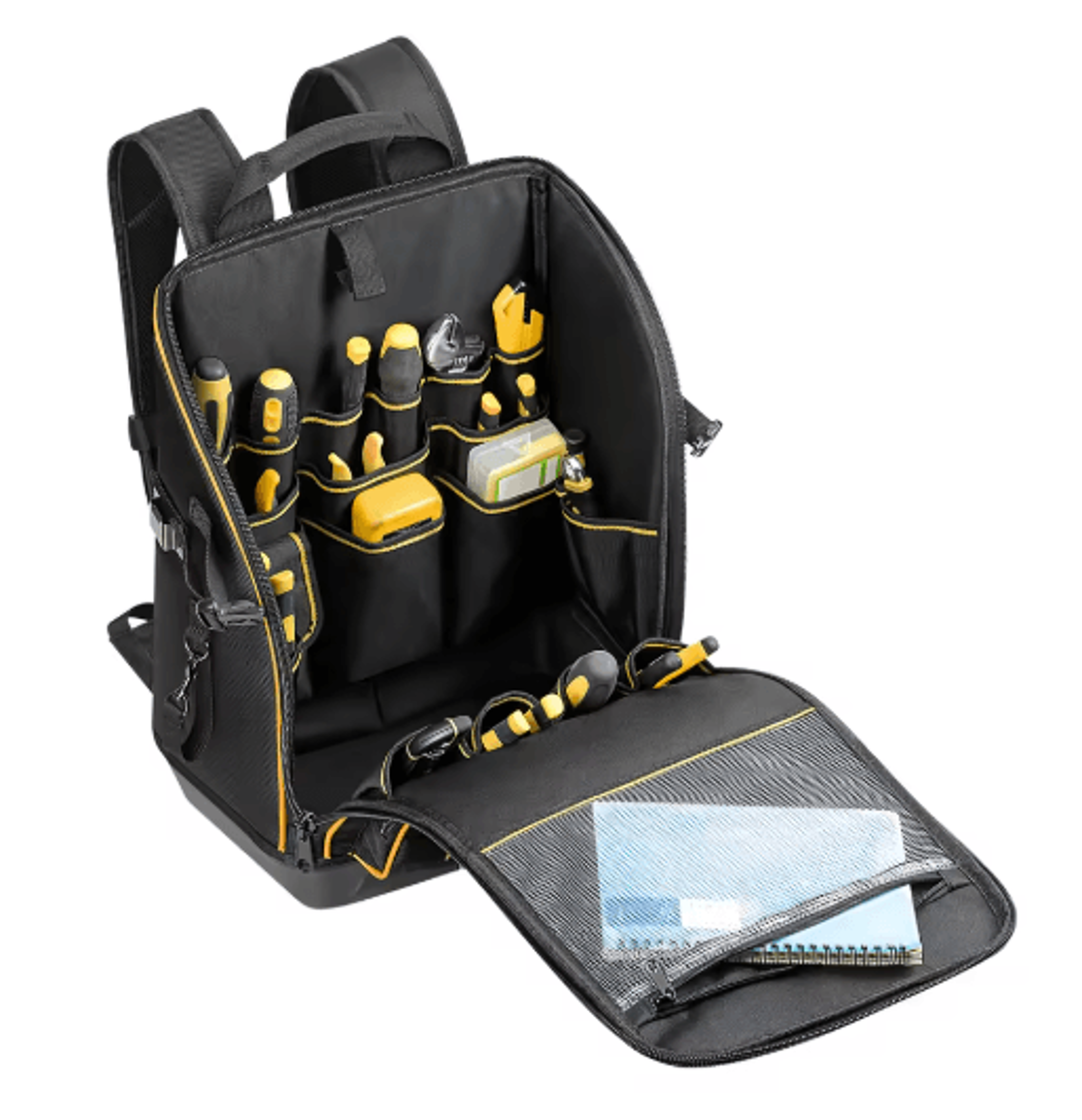ToolStation Pro Tool Backpack  HeavyDuty Electrician Tool Backpack With Large Interior  Molded Wate 4