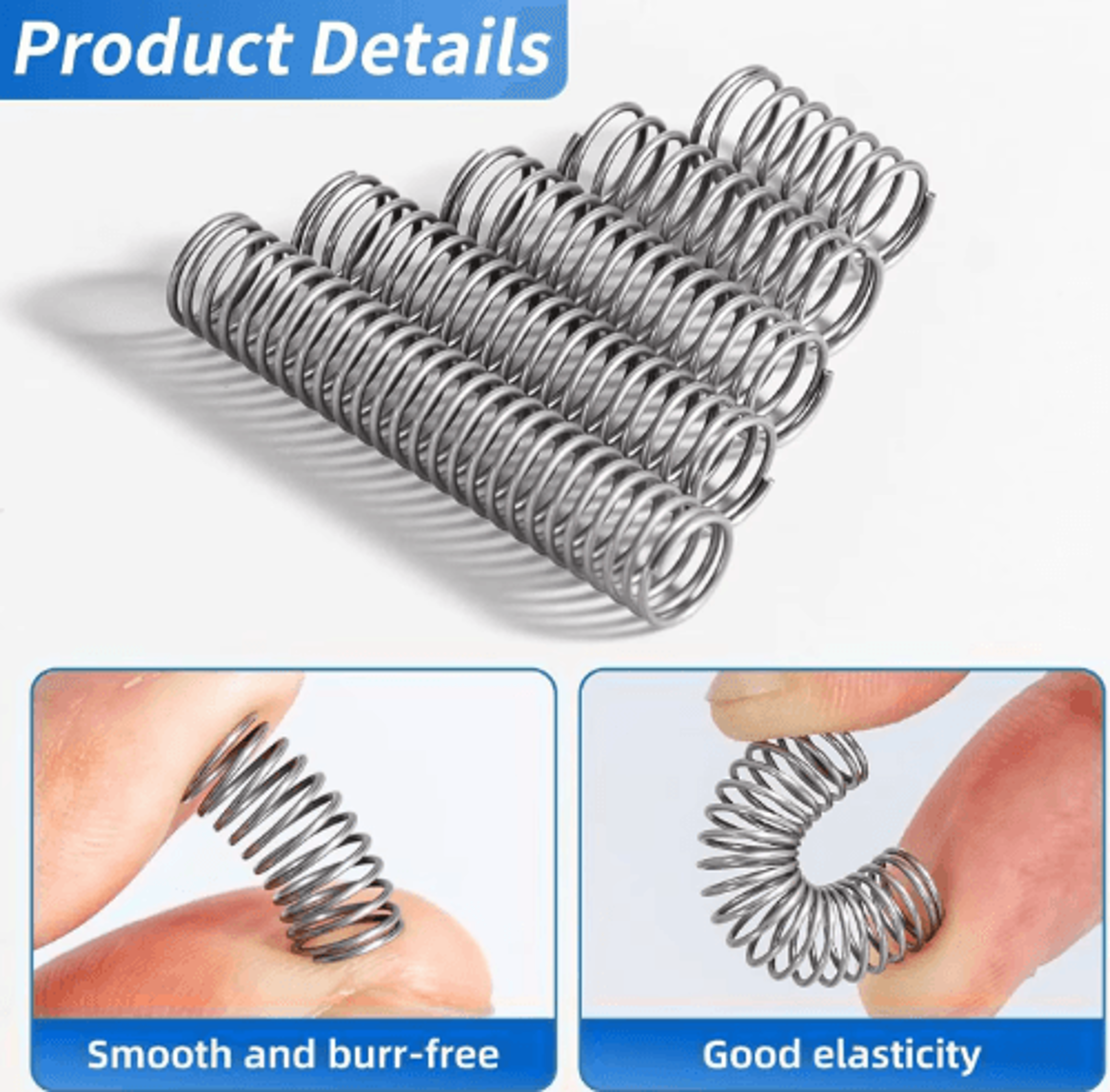 Stainless Steel Compression Spring Assortment Kit  Versatile Spring Set For DIY Mechanical Repairs  5
