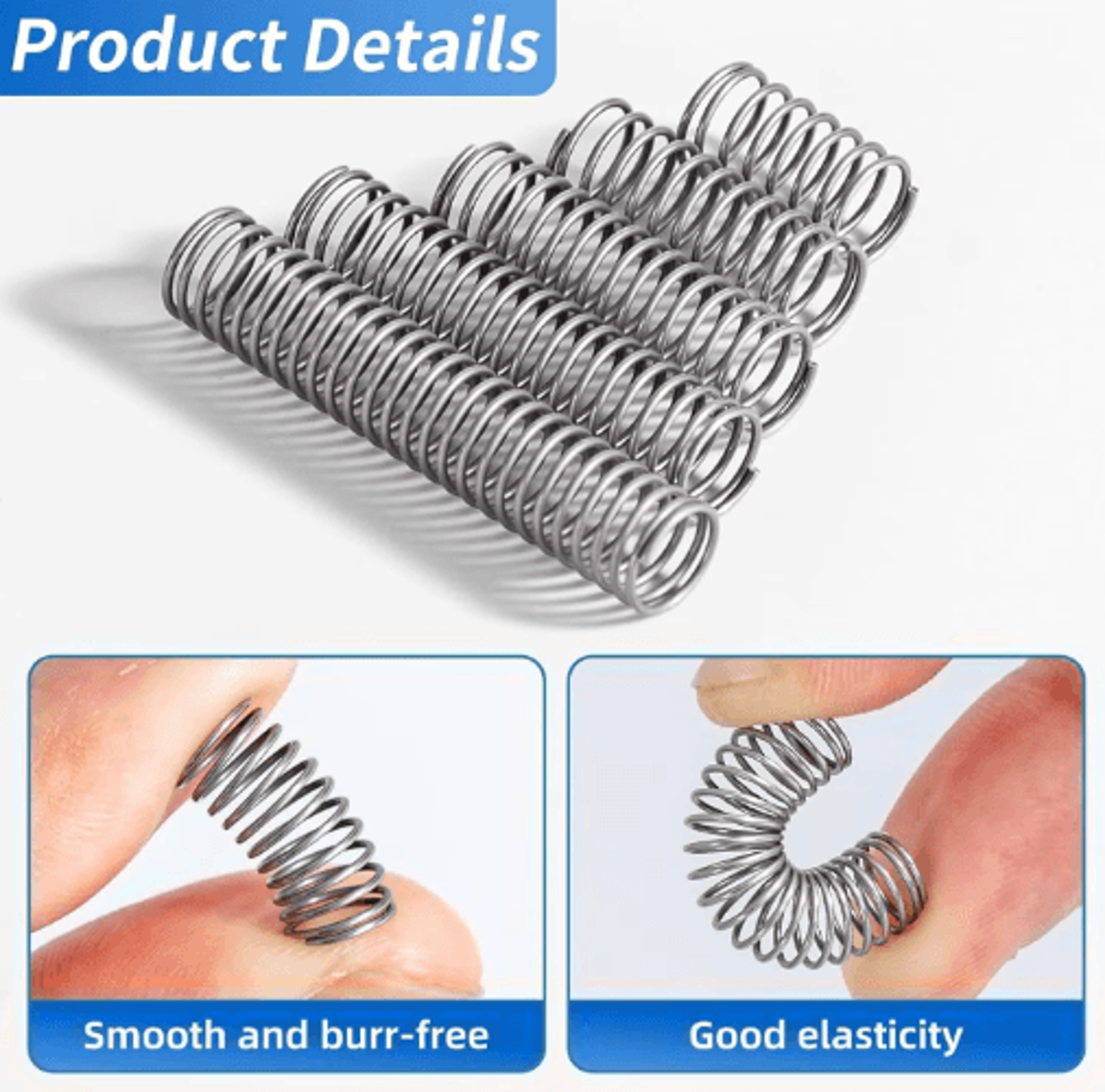 304 Stainless Steel Compression Spring Assortment Kit  15 Sizes Spring Set For DIY  Mechanical Repa 1