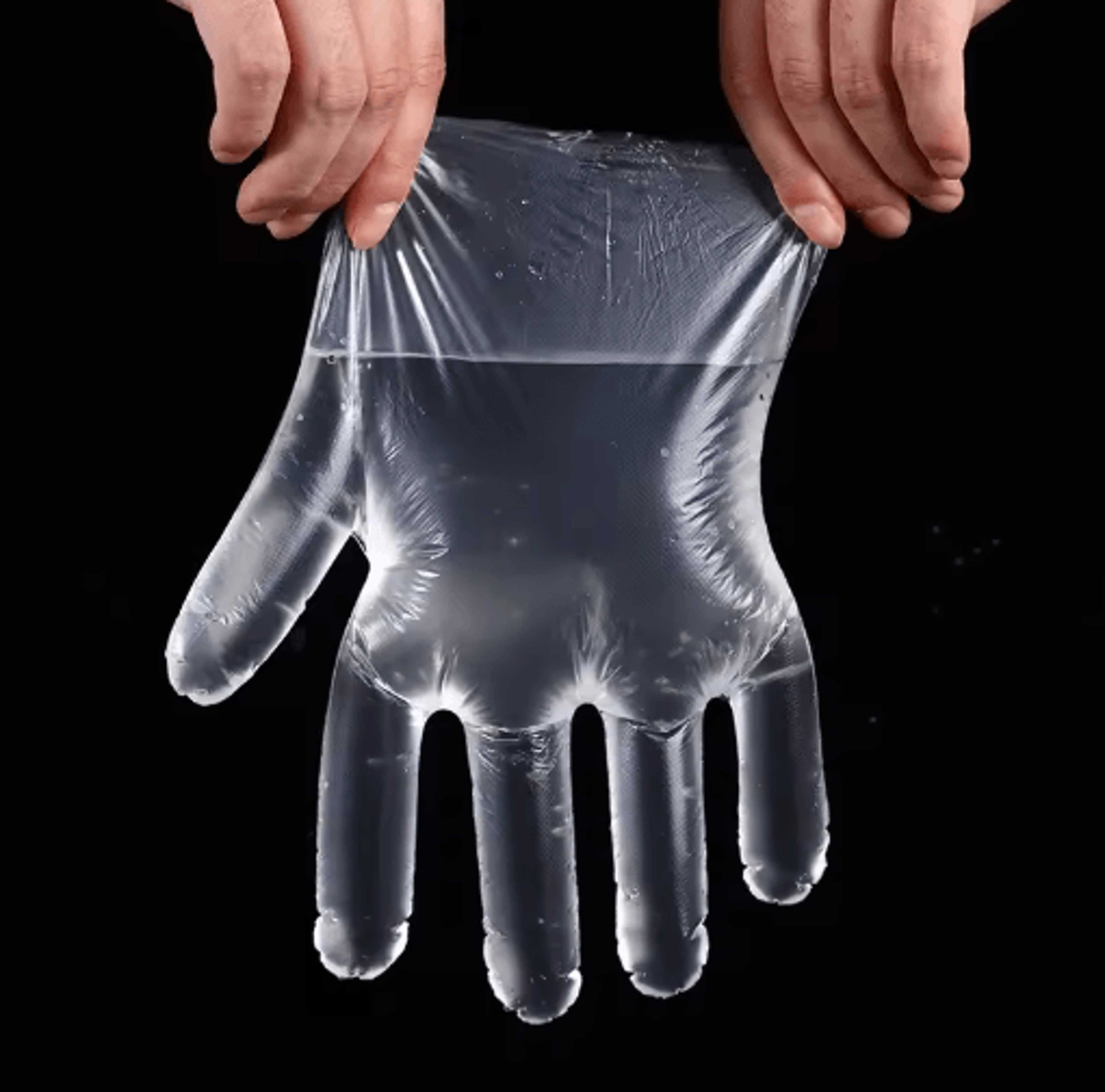 Transparent Disposable Plastic Gloves  Waterproof Food Handling Gloves For Kitchen BBQ  Restaurant  5