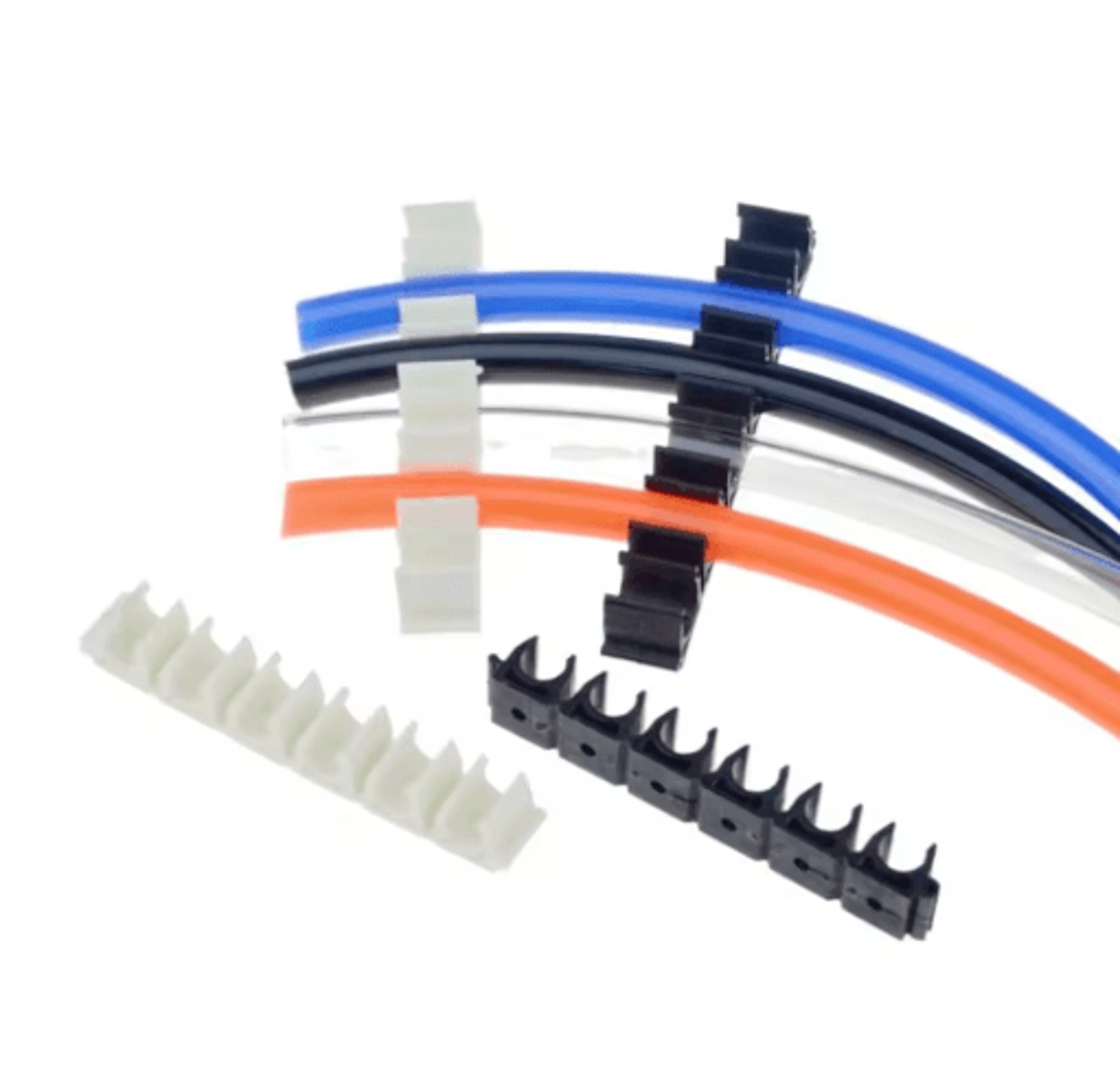 6Way Nylon Pneumatic Tube Clamp  Air Hose  Water Pipe Holder For 412mm Tubing 12