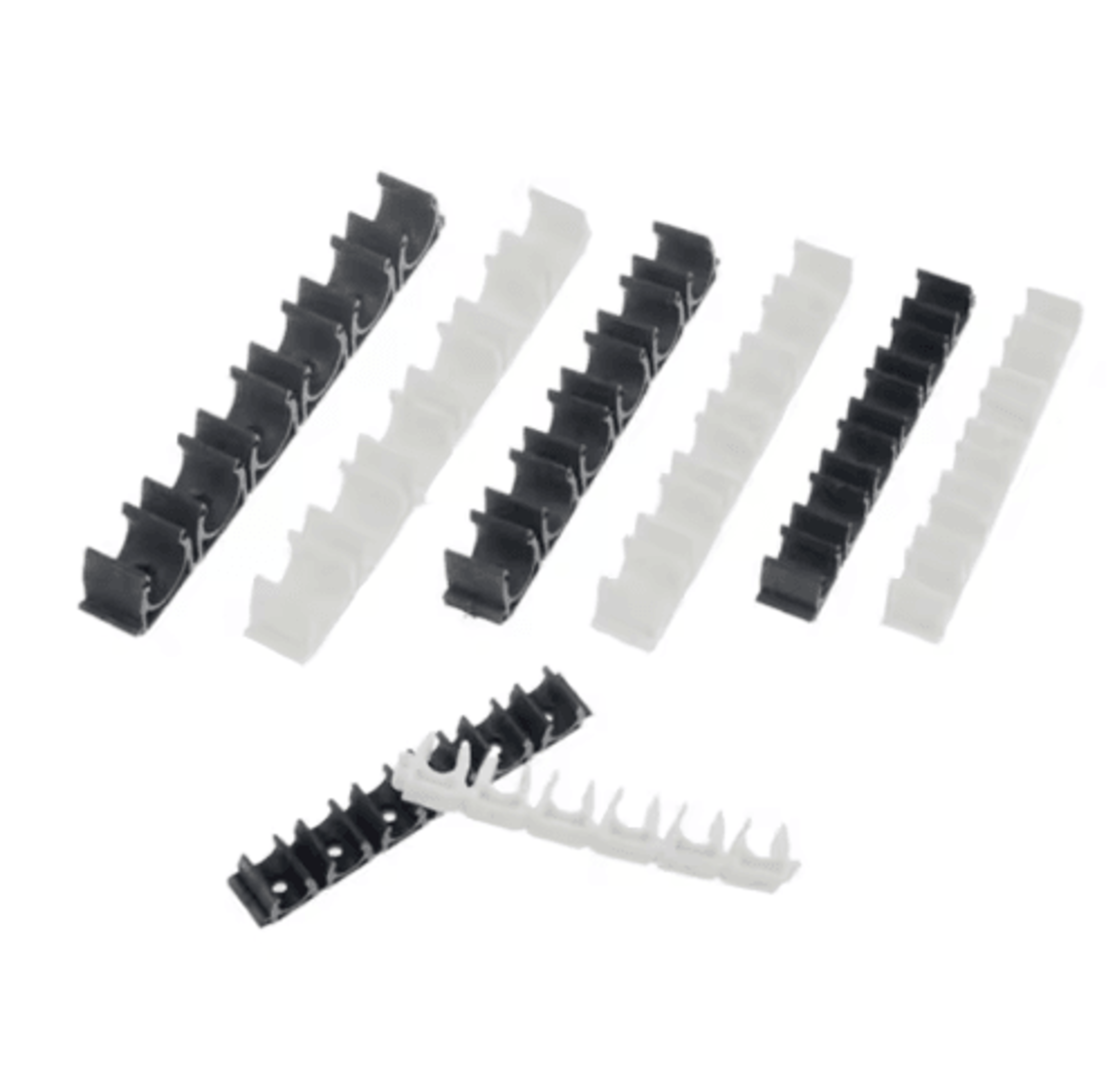 6Way Nylon Pneumatic Tube Clamp  Air Hose  Water Pipe Holder For 412mm Tubing 14