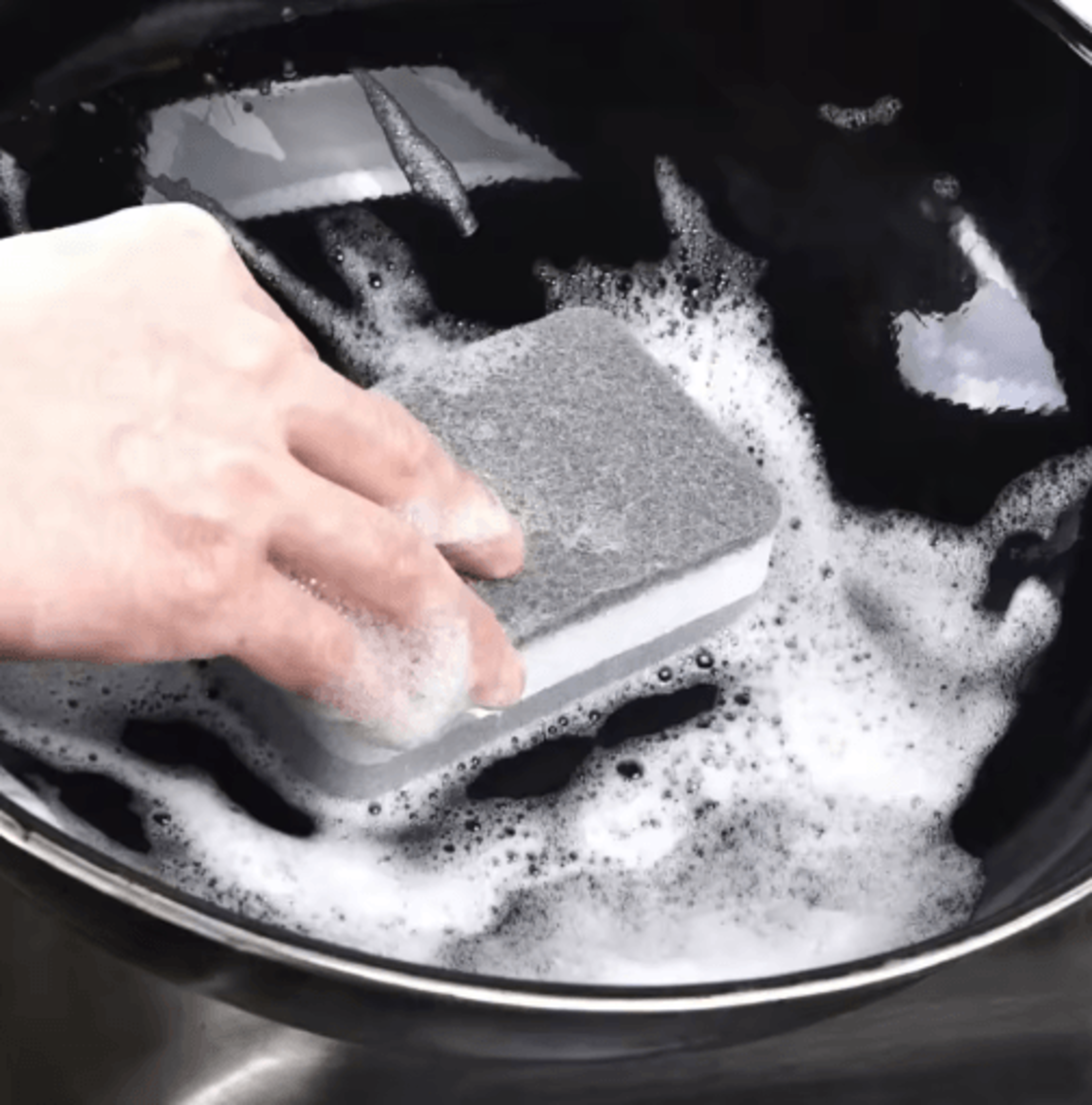 Magic 3Layer Kitchen Cleaning Sponge  Reusable Dishwashing Sponge For Pots Pans  Dishes 9