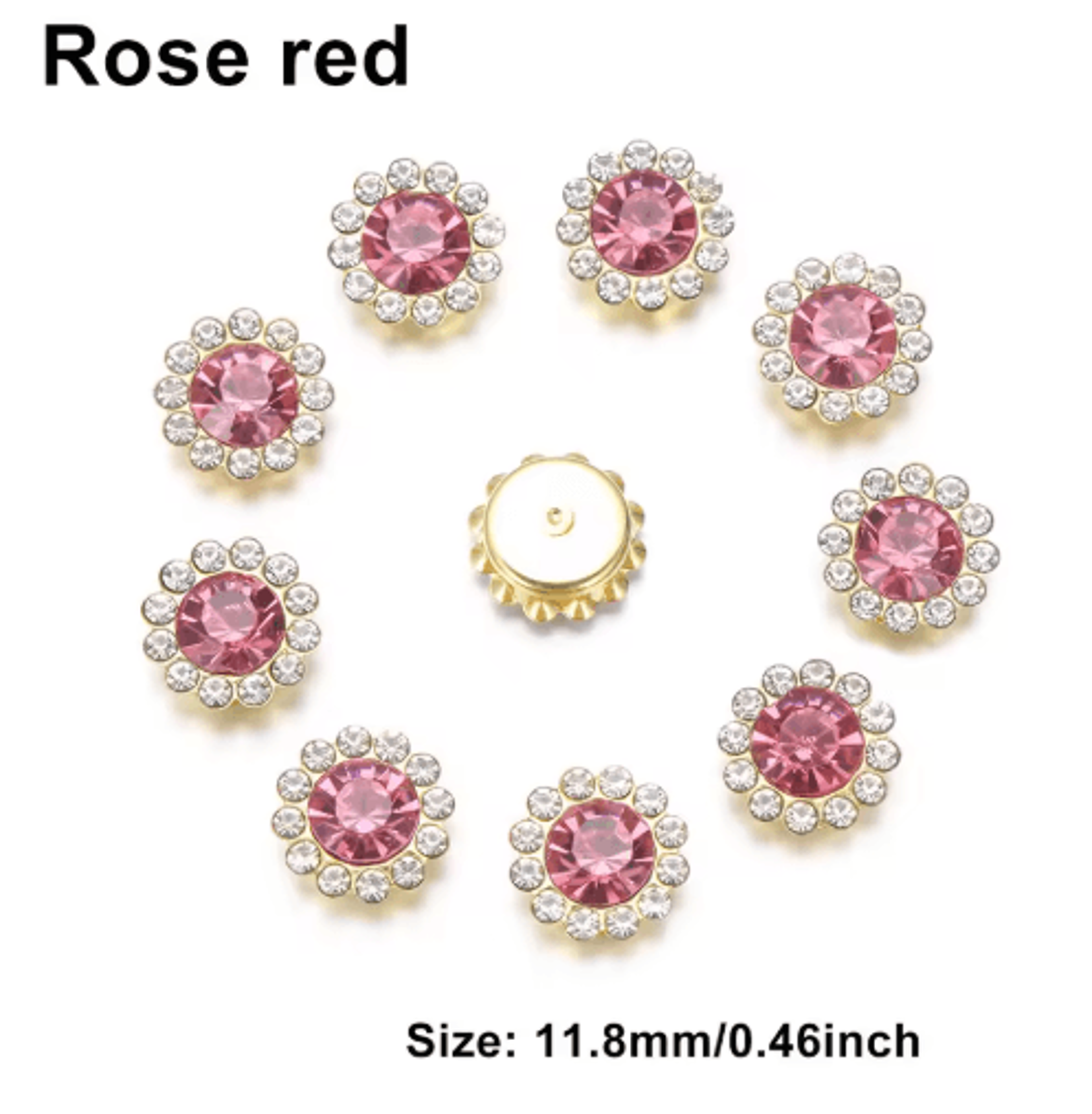 10Piece Snowflake Pearl Rhinestone Buttons  Decorative Flatback Embellishments For Clothing  DIY Cr 1