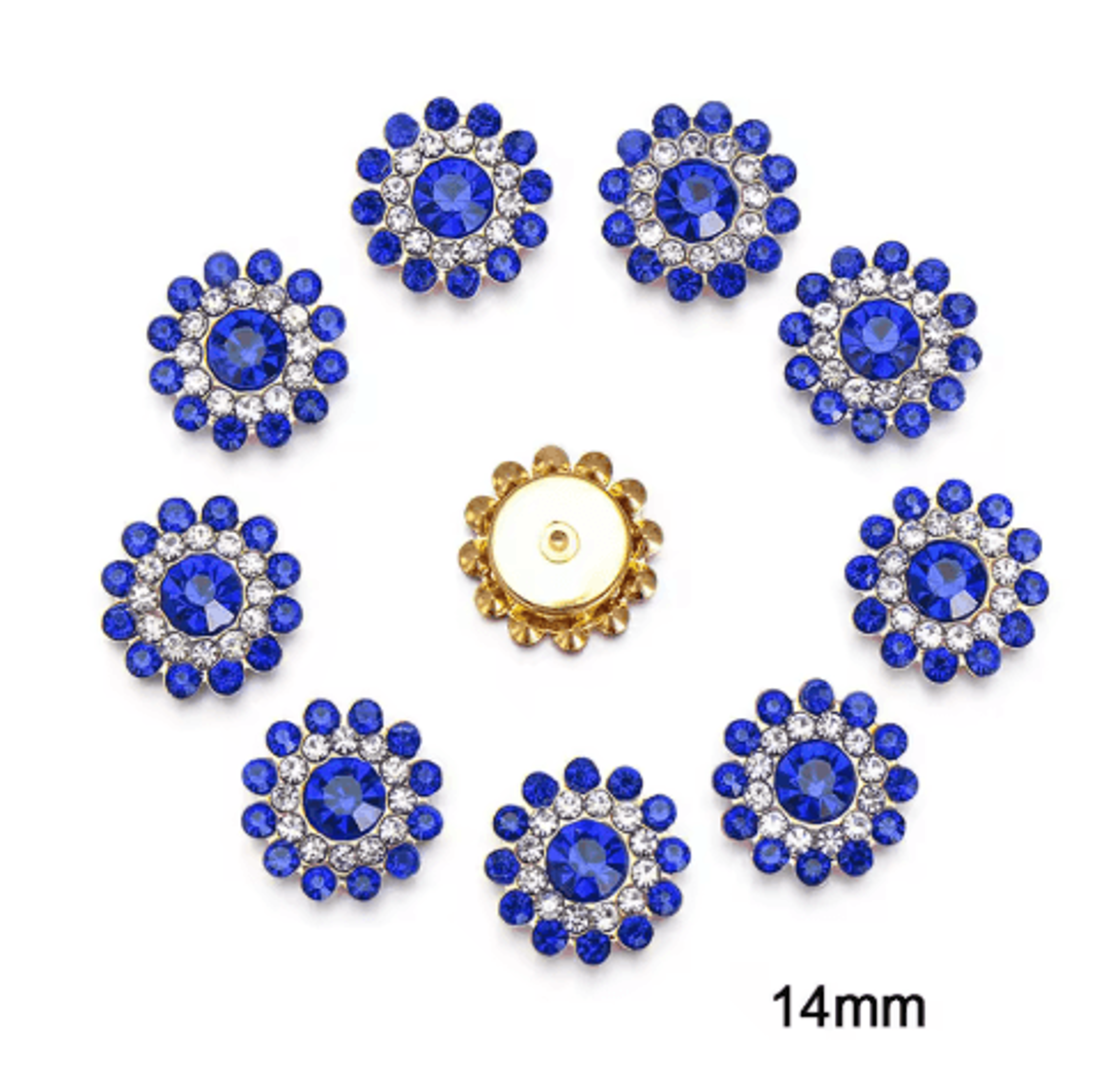10Piece Snowflake Pearl Rhinestone Buttons  Decorative Flatback Embellishments For Clothing  DIY Cr 4