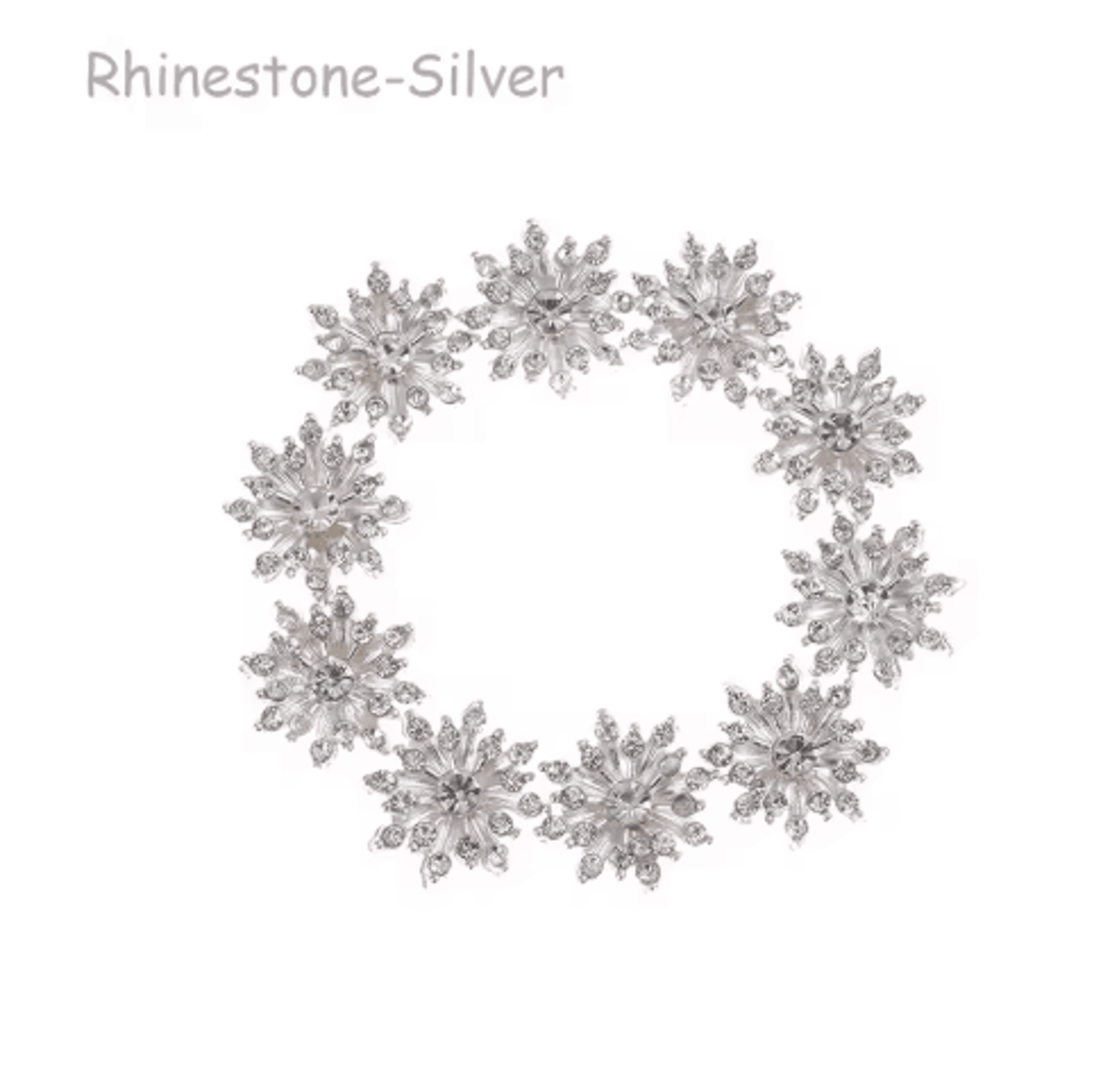 10Piece Snowflake Pearl Rhinestone Buttons  Decorative Flatback Embellishments For Clothing  DIY Cr 21