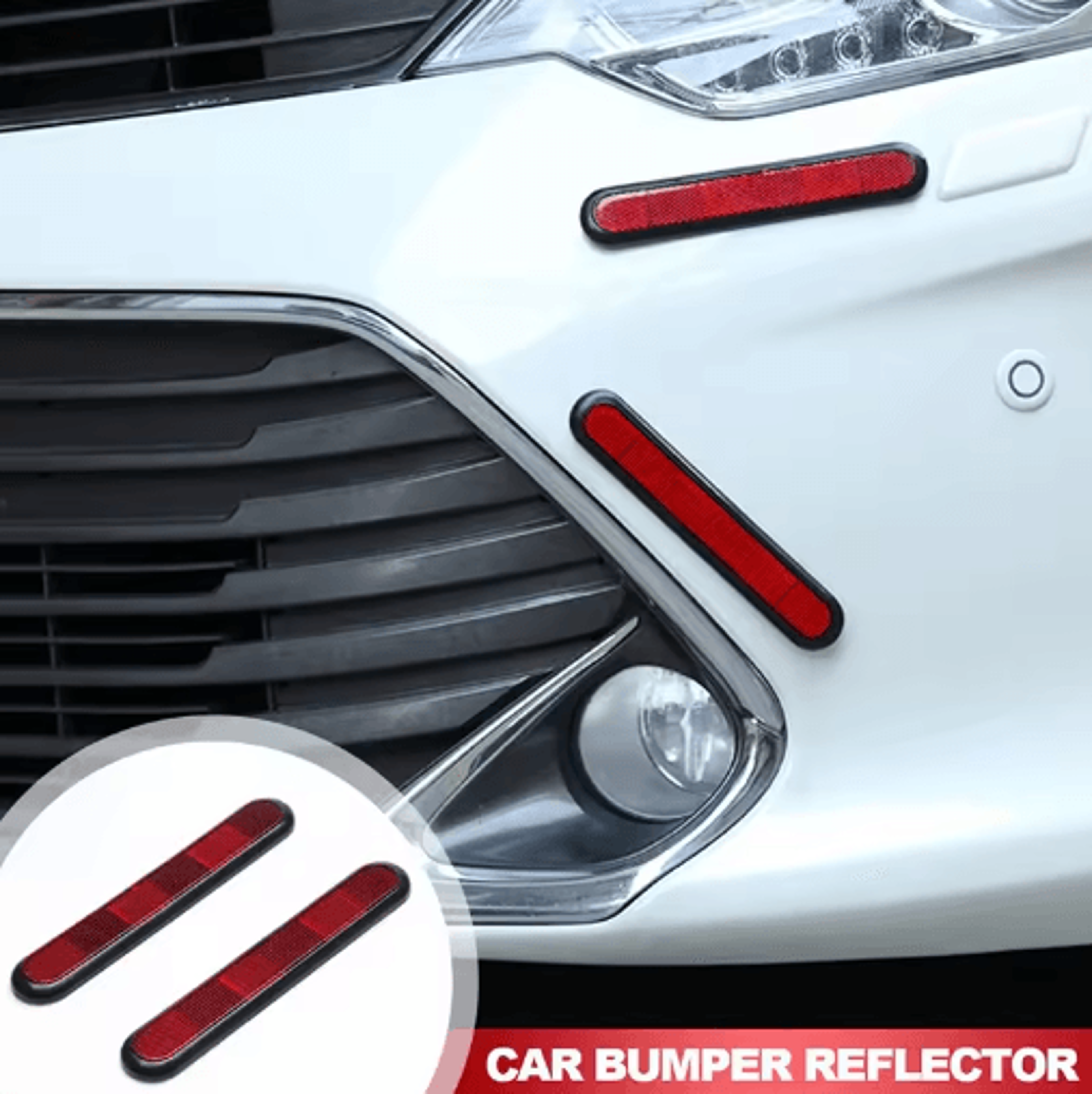 2PCS Reflective Car  Motorcycle Safety Reflectors  HighVisibility Bumper  Front Fork Reflective Sti 5