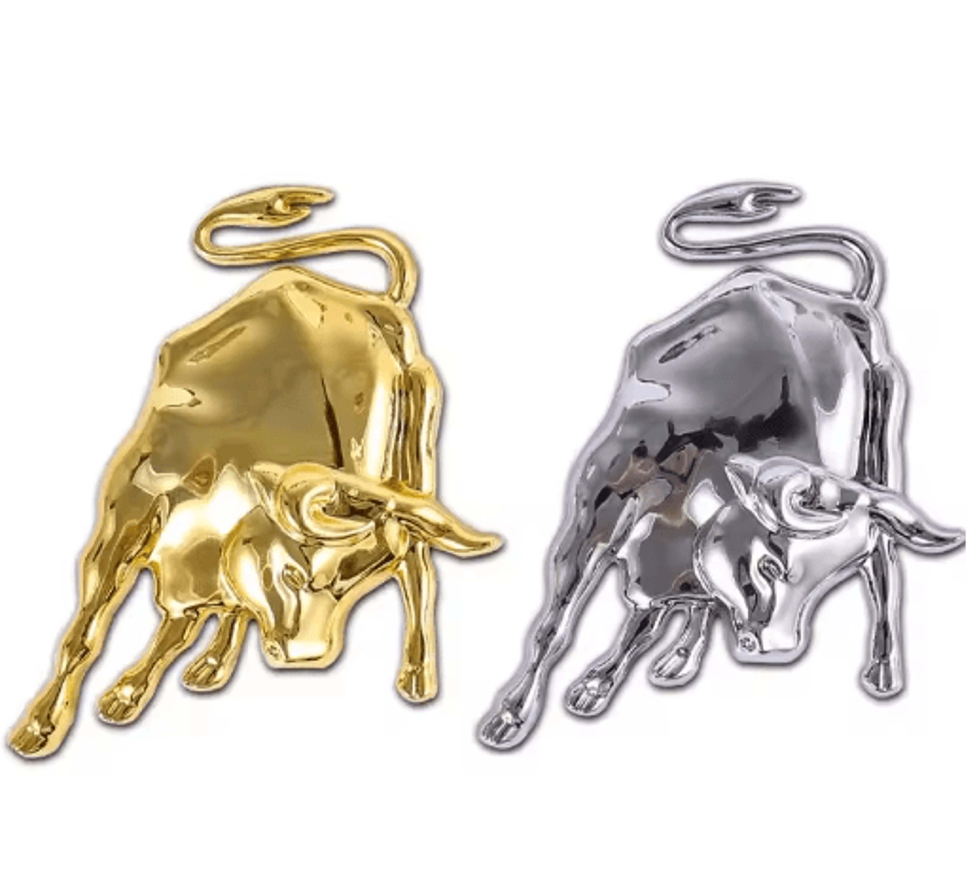 3D Metal Bull Emblem Sticker  Universal Car  Motorcycle Decorative Badge 1