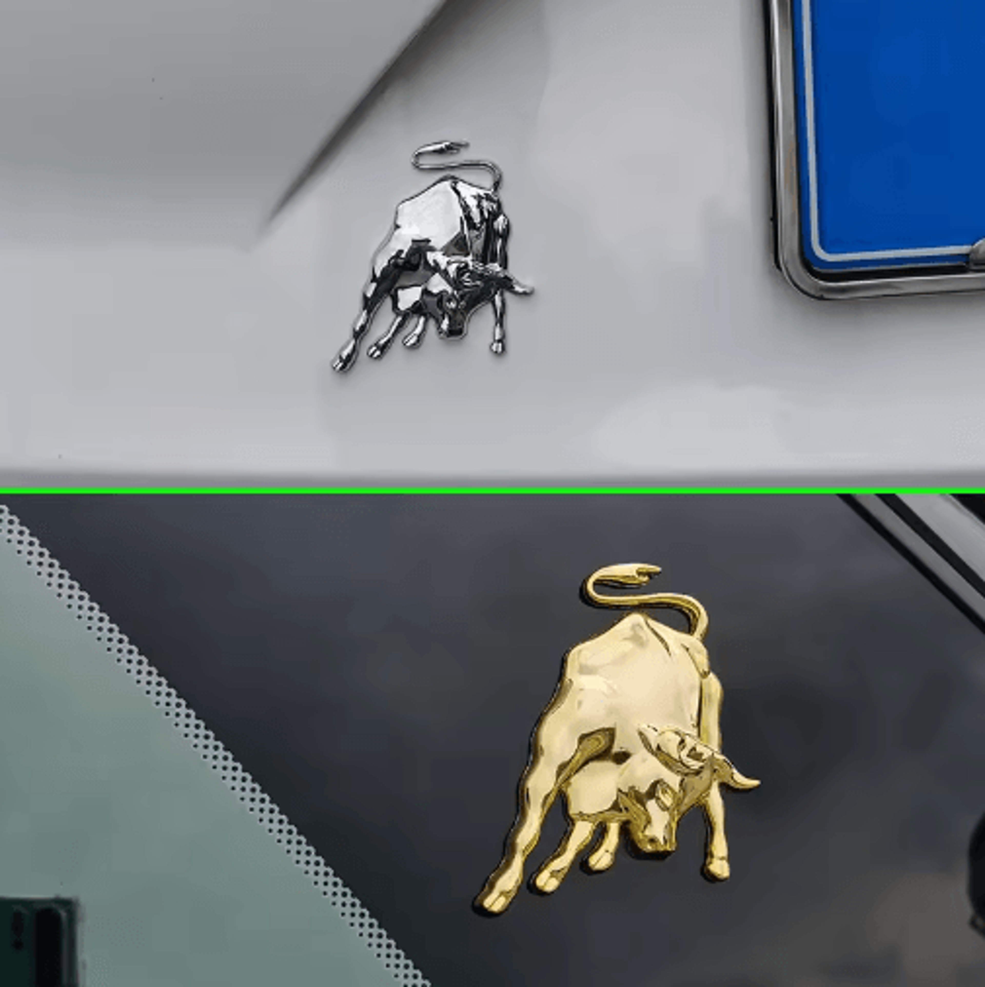 3D Metal Bull Emblem Sticker  Universal Car  Motorcycle Decorative Badge 4