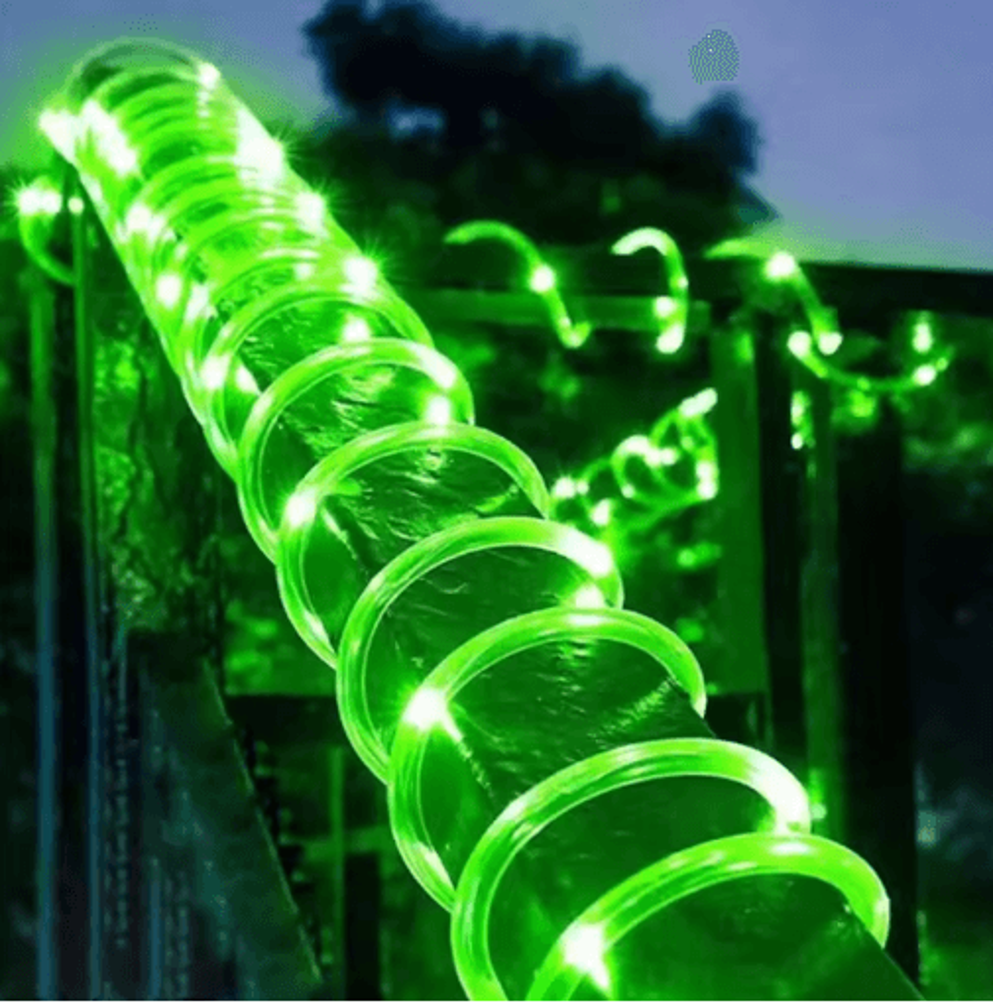 Solar LED Rope Lights  Waterproof Outdoor String Lights With 8 Lighting Modes 1