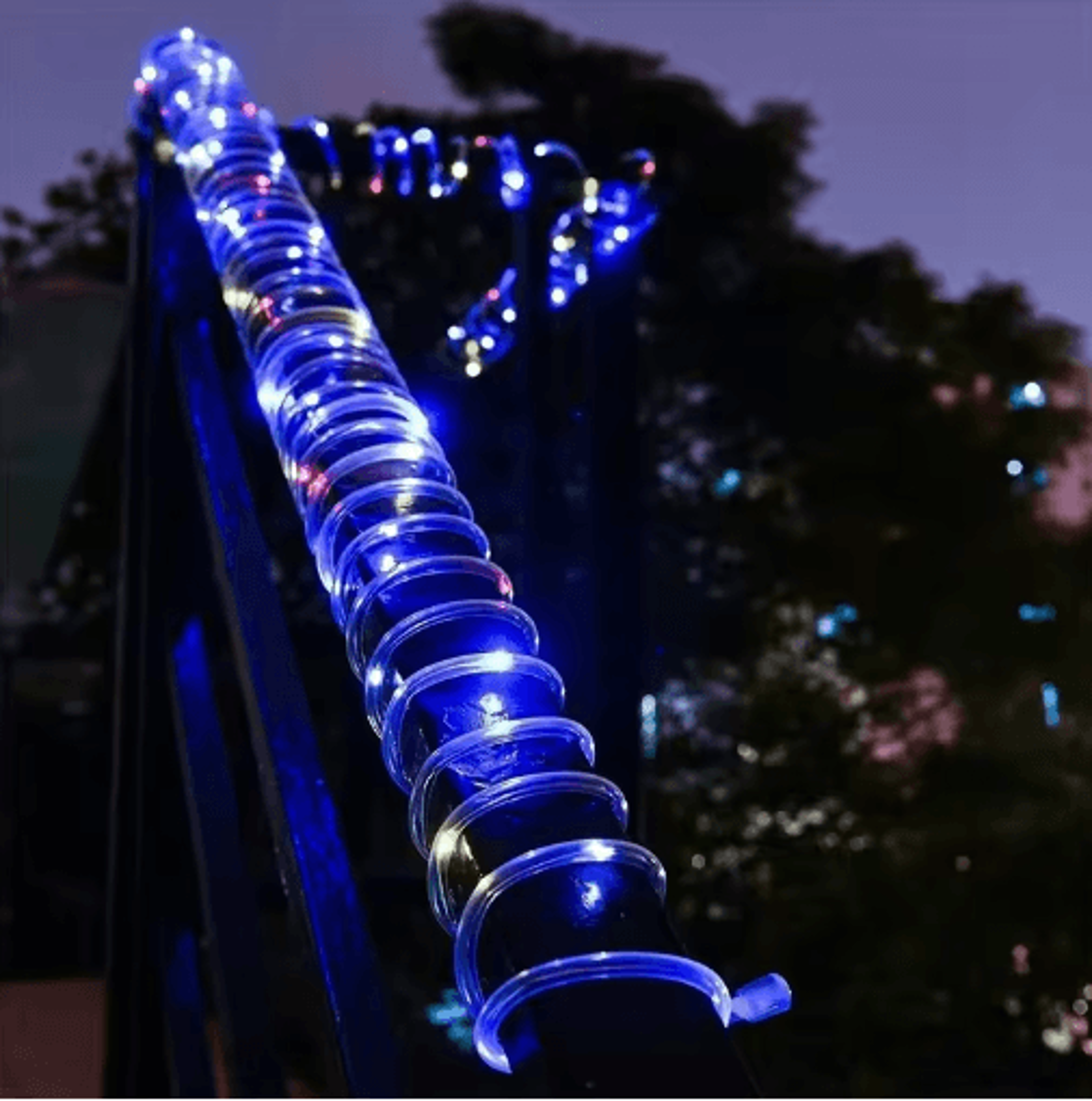 Solar LED Rope Lights  Waterproof Outdoor String Lights With 8 Lighting Modes 2