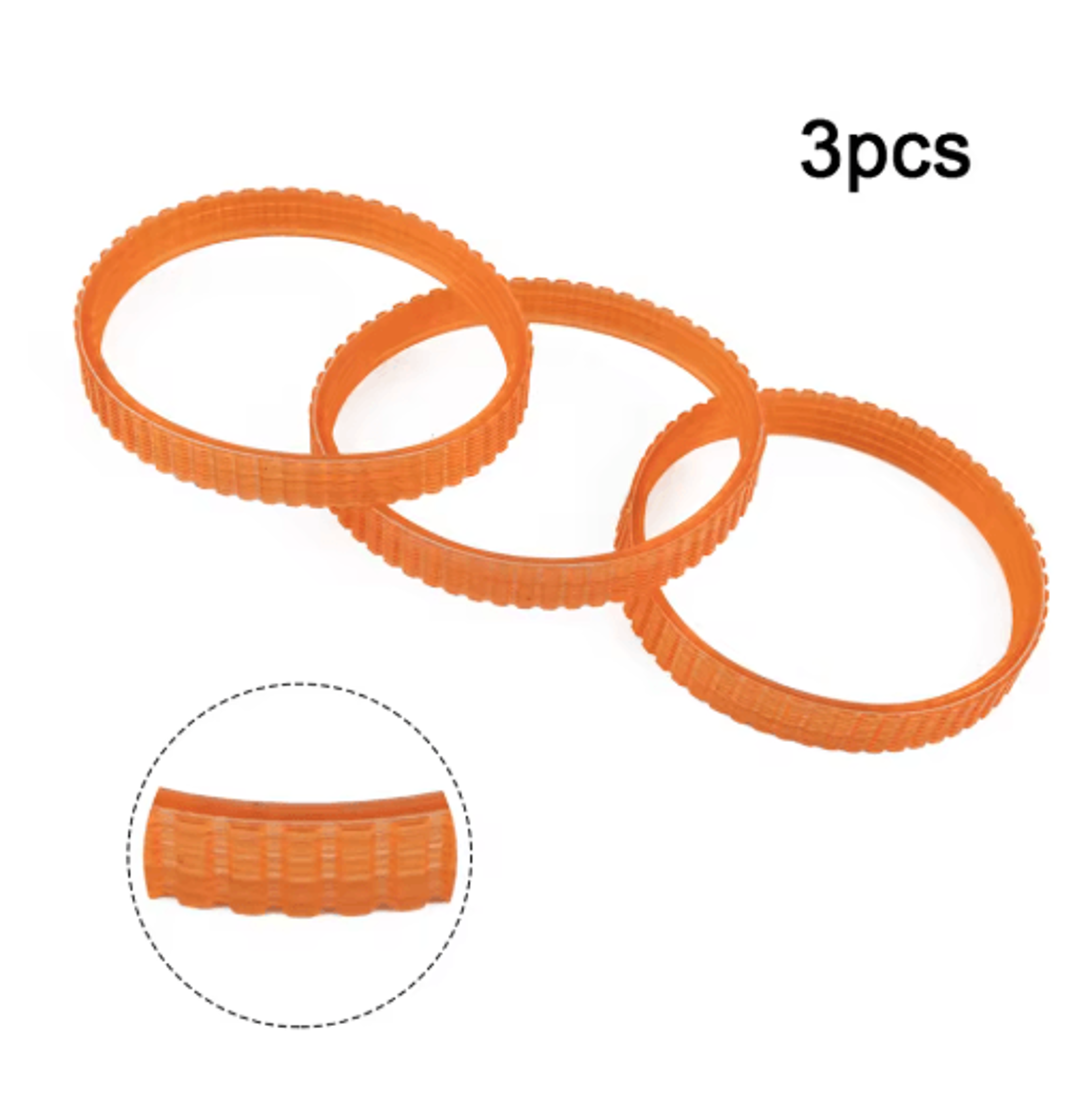 3PCS Electric Planer Drive Belt  Replacement Belt For 1900B N1923BD  FP080 Power Planers 238mm 4