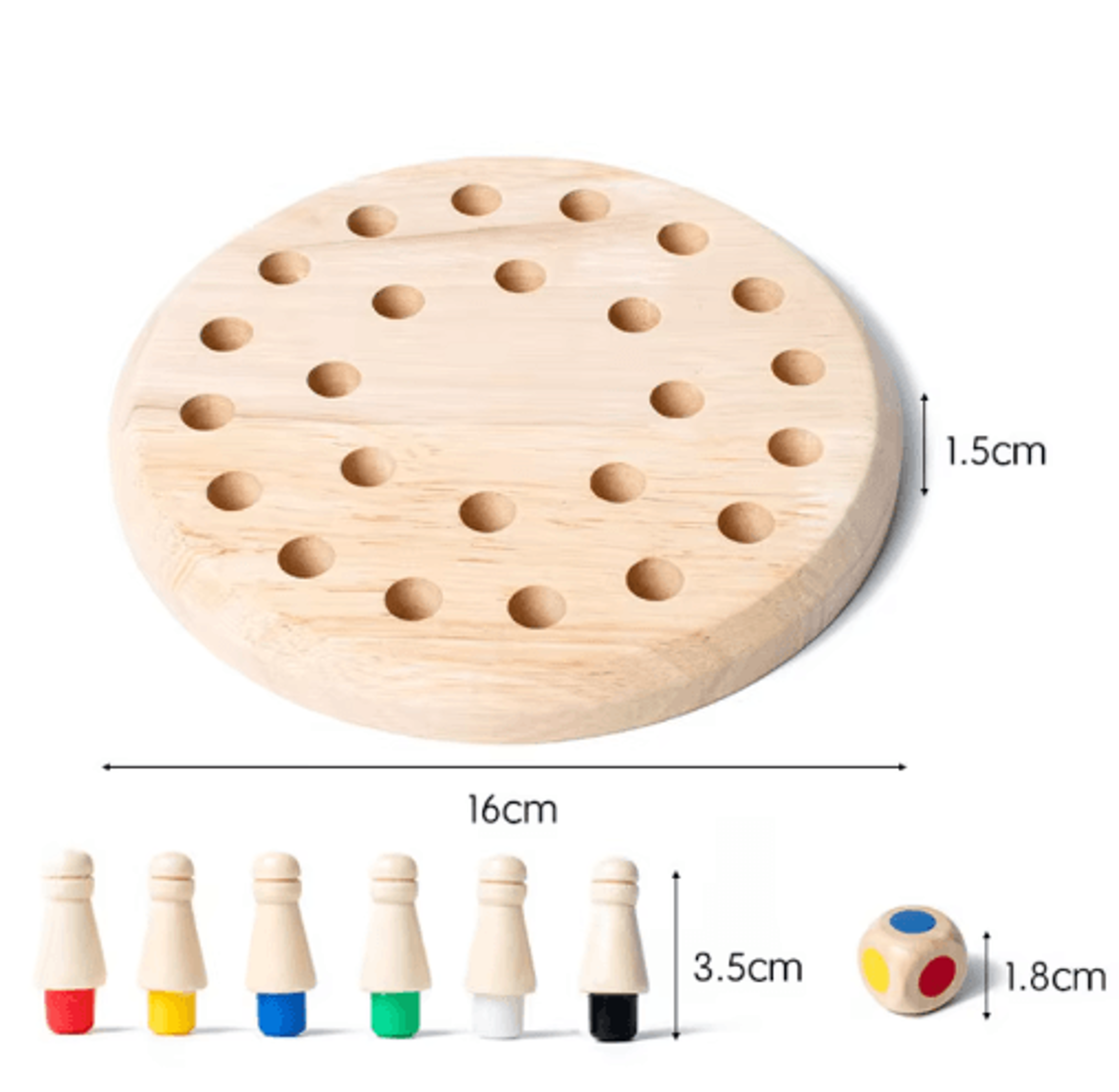 Wooden Memory Match Stick Color Game  Montessori Educational Board Toy For Kids 2