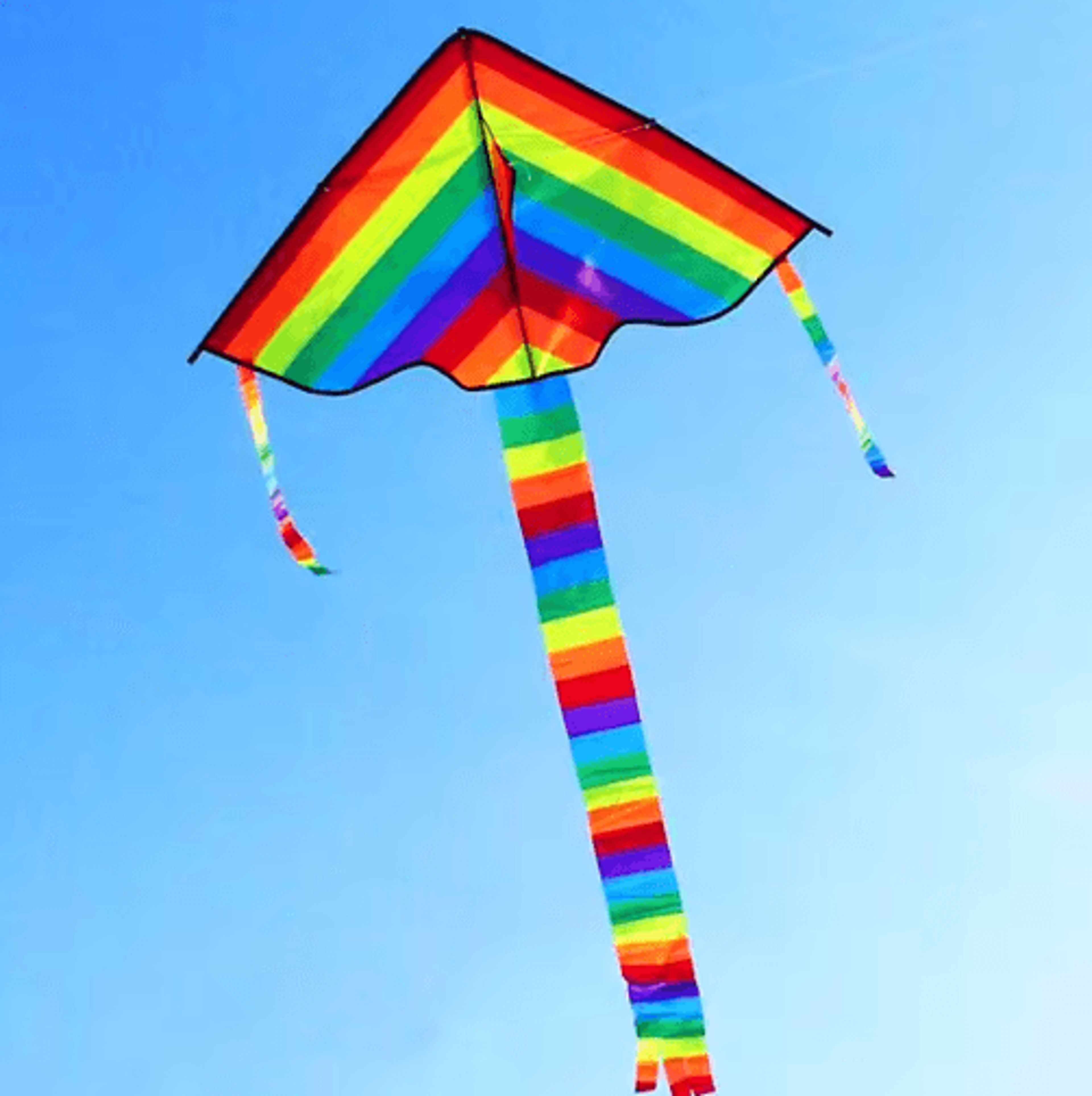 Professional Delta Rainbow Kite  Outdoor Beach Flying Kite For Adults  Families 4