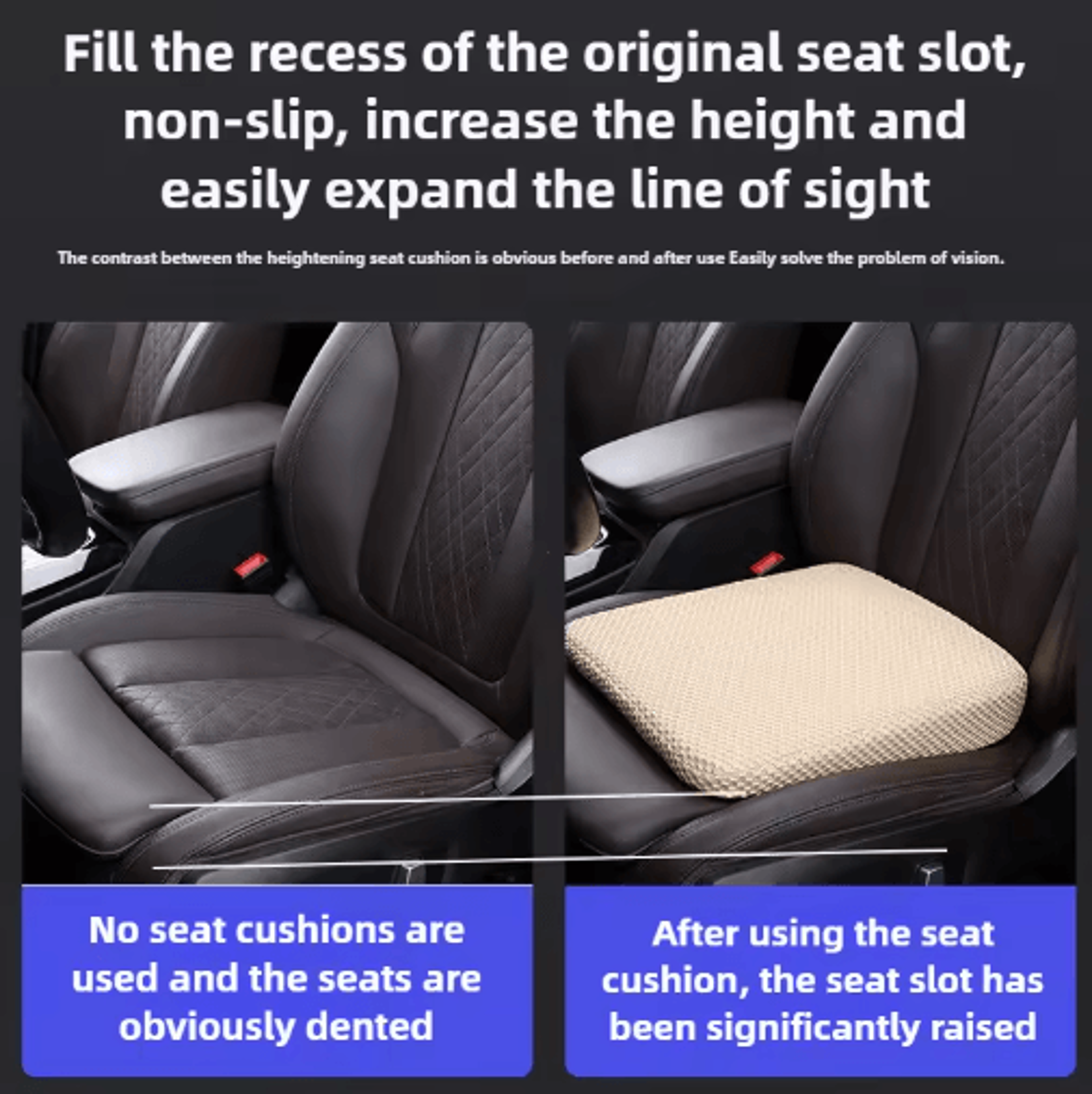 Breathable Honeycomb Memory Foam Car Seat Cushion For AllDay Comfort 7