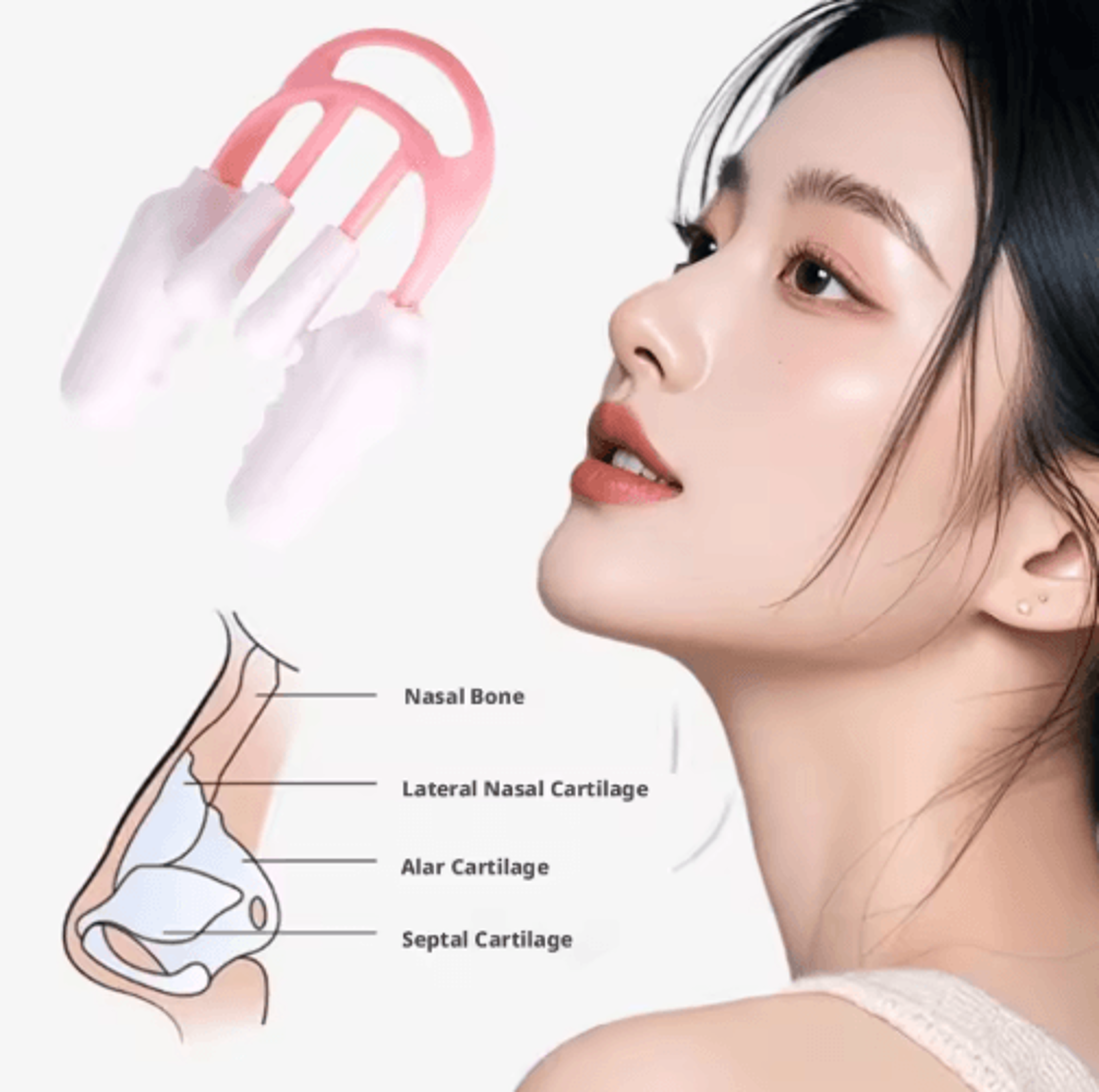 Adjustable Nose Shaper Clip  Comfortable Nose Bridge Shaping Tool For Men  Wome 5