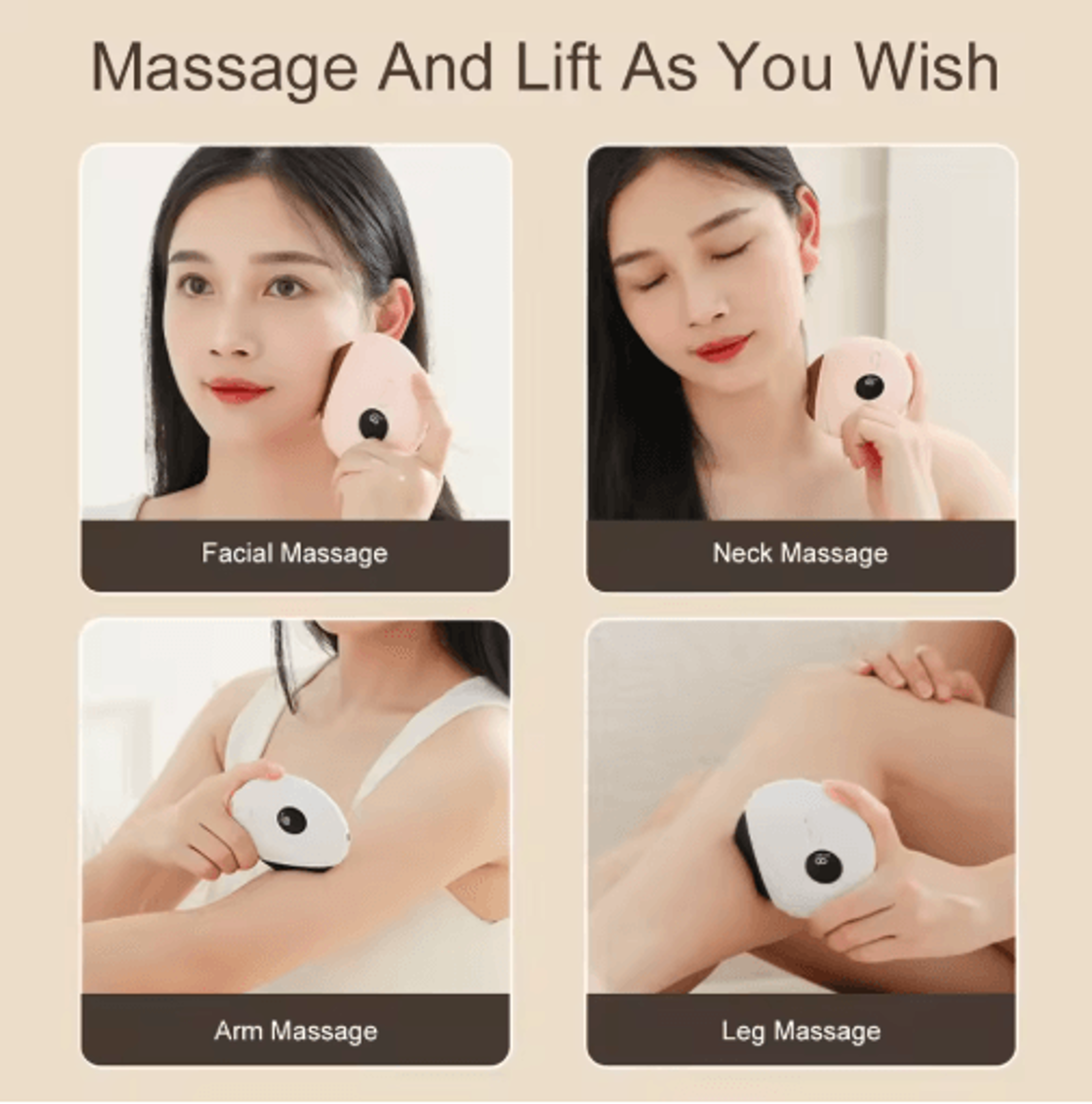 Electric Facial Massage Device  Heated Gua Sha Beauty Tool For Skincare 5