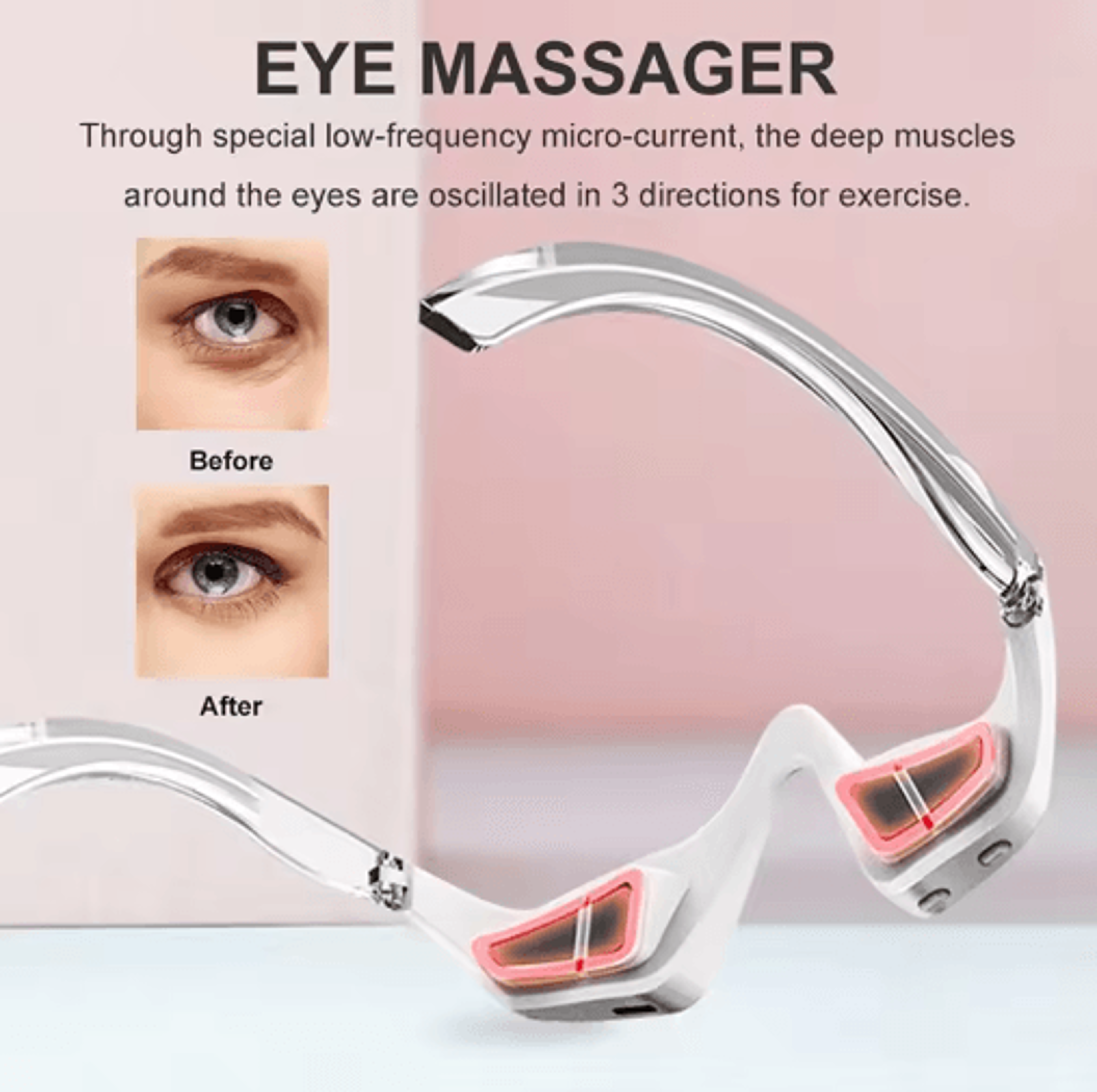 3D Eye Massager  Heated Eye Care Device For Relaxation  Daily Beauty Care 5