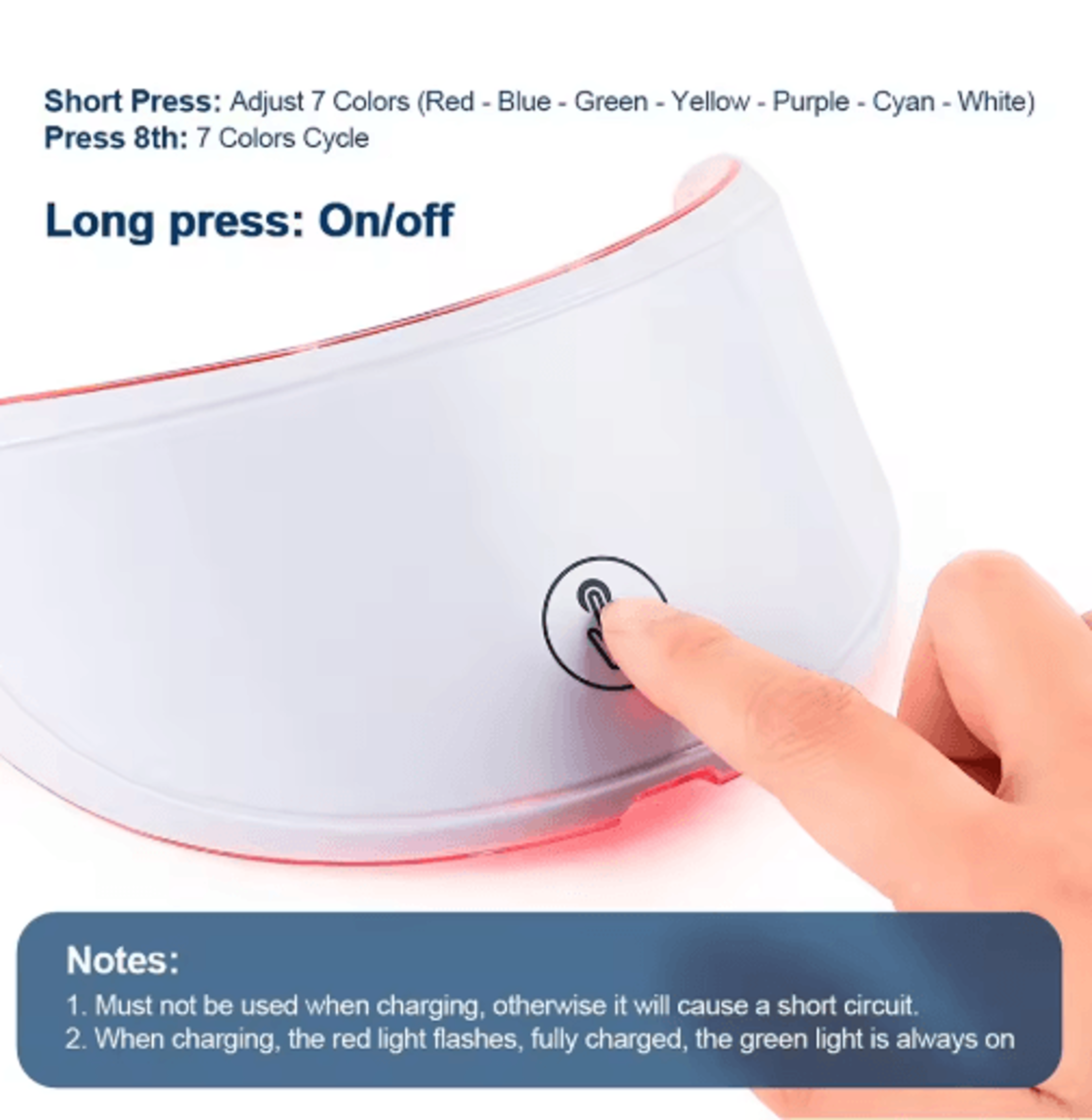 7Color LED Neck Mask  Photon Light Therapy Beauty Mask For Neck Skincare 4