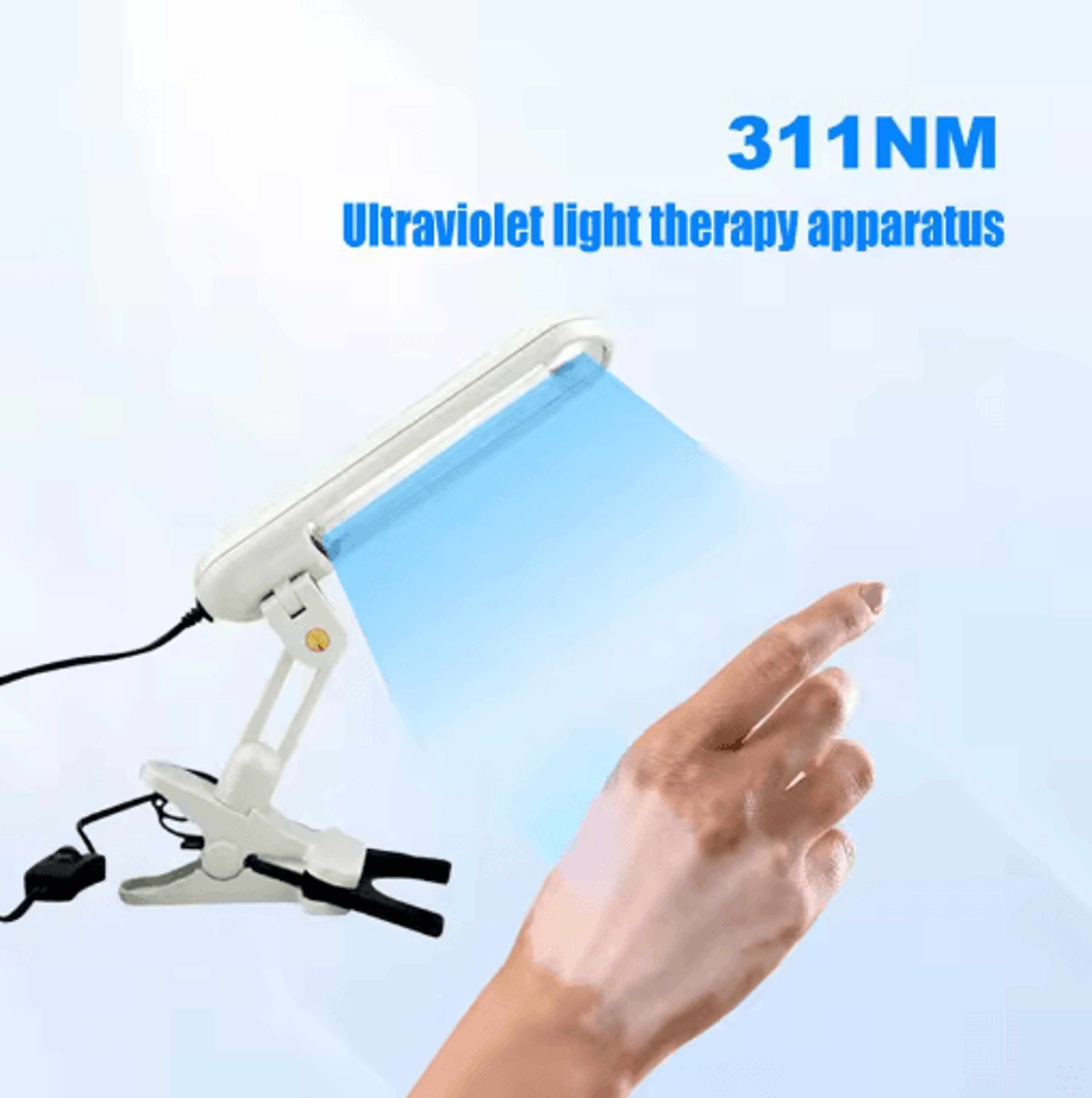 311nm UVB Light Therapy Lamp  Portable UVB Device For Targeted Skincare 9