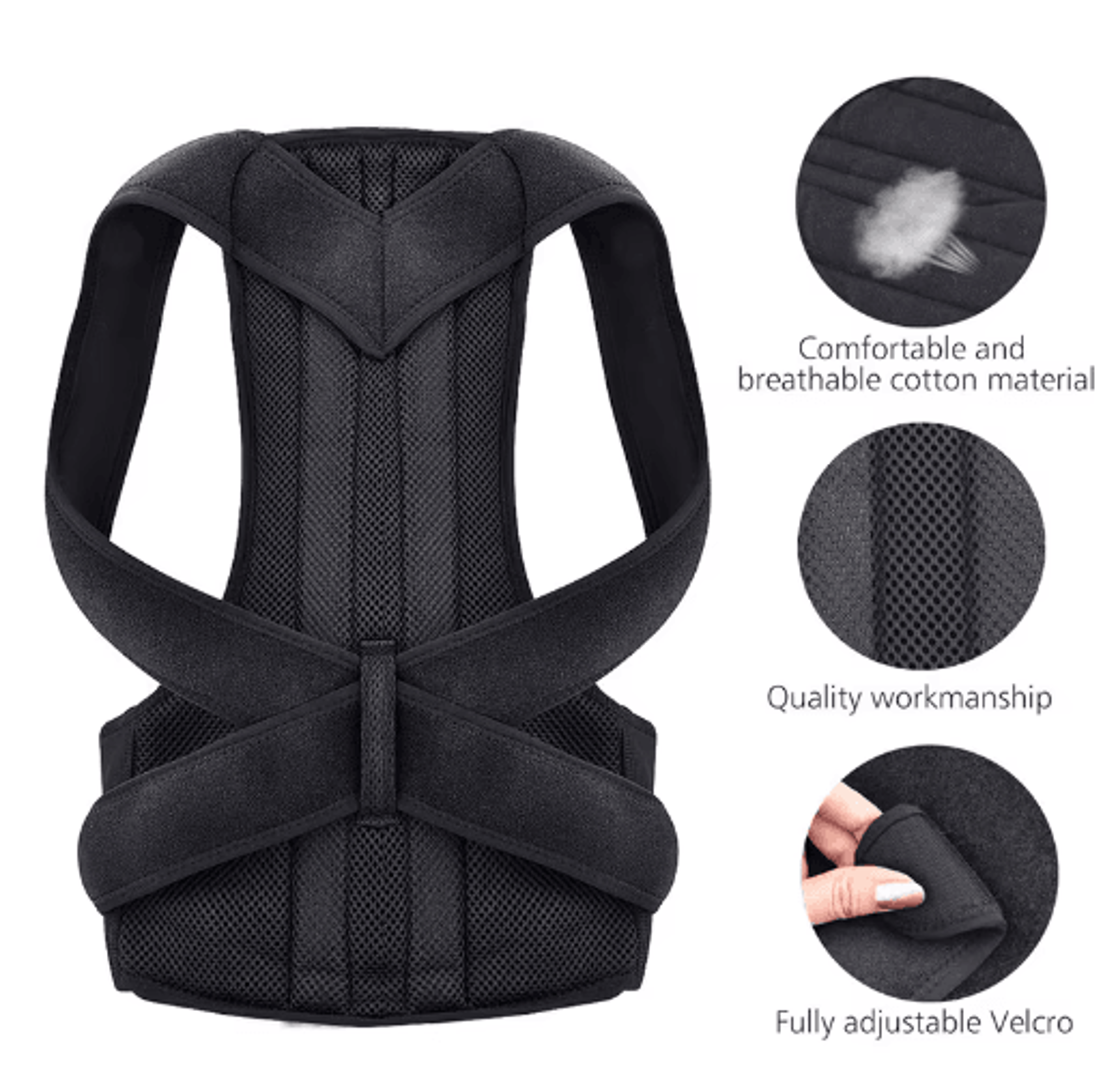 Adjustable Scoliosis Posture Corrector  Back Brace With Lumbar Support 6