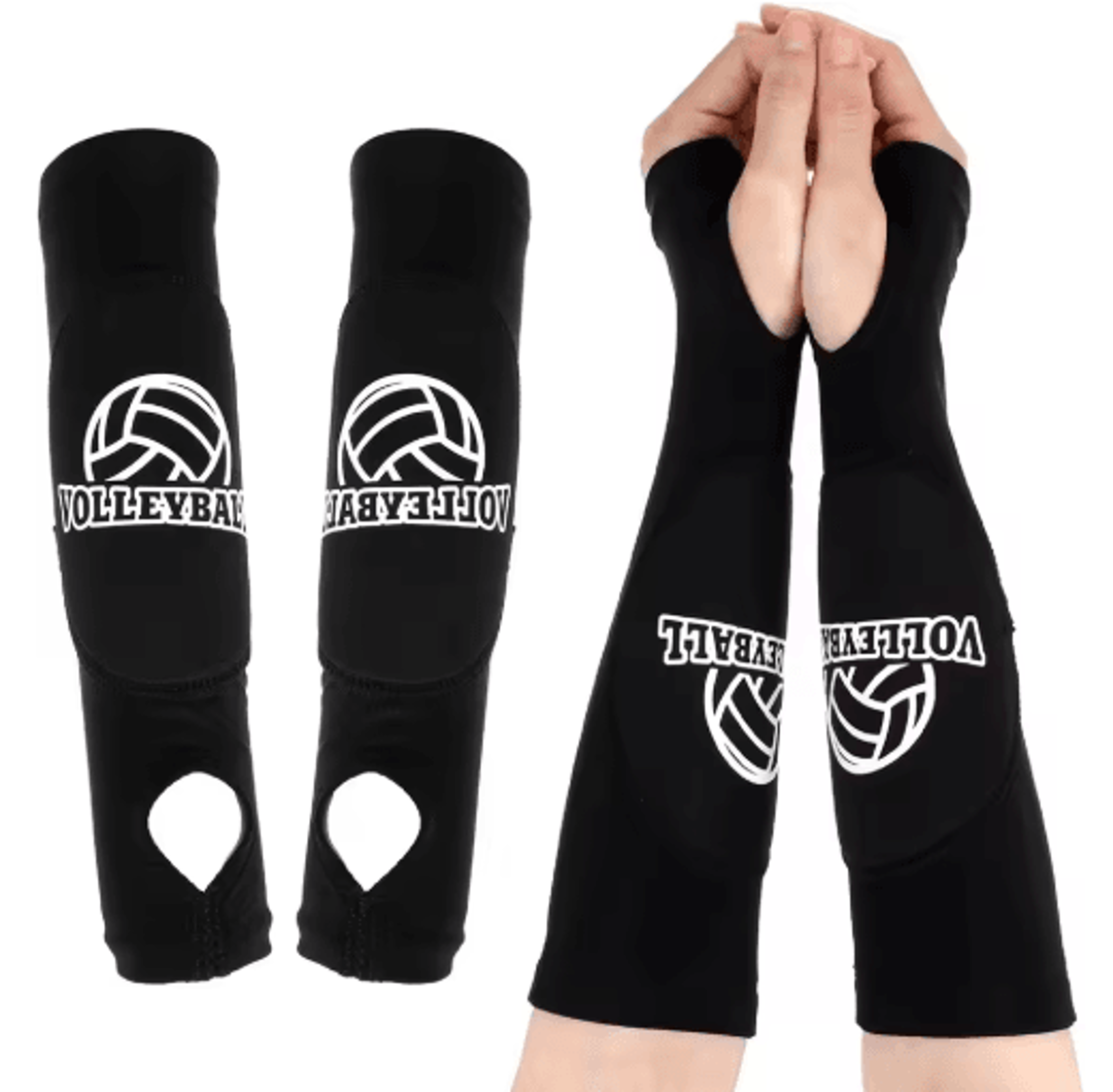 Girls Volleyball Arm Sleeves  Padded Passing Sleeves With Foam Protection For Youth 4