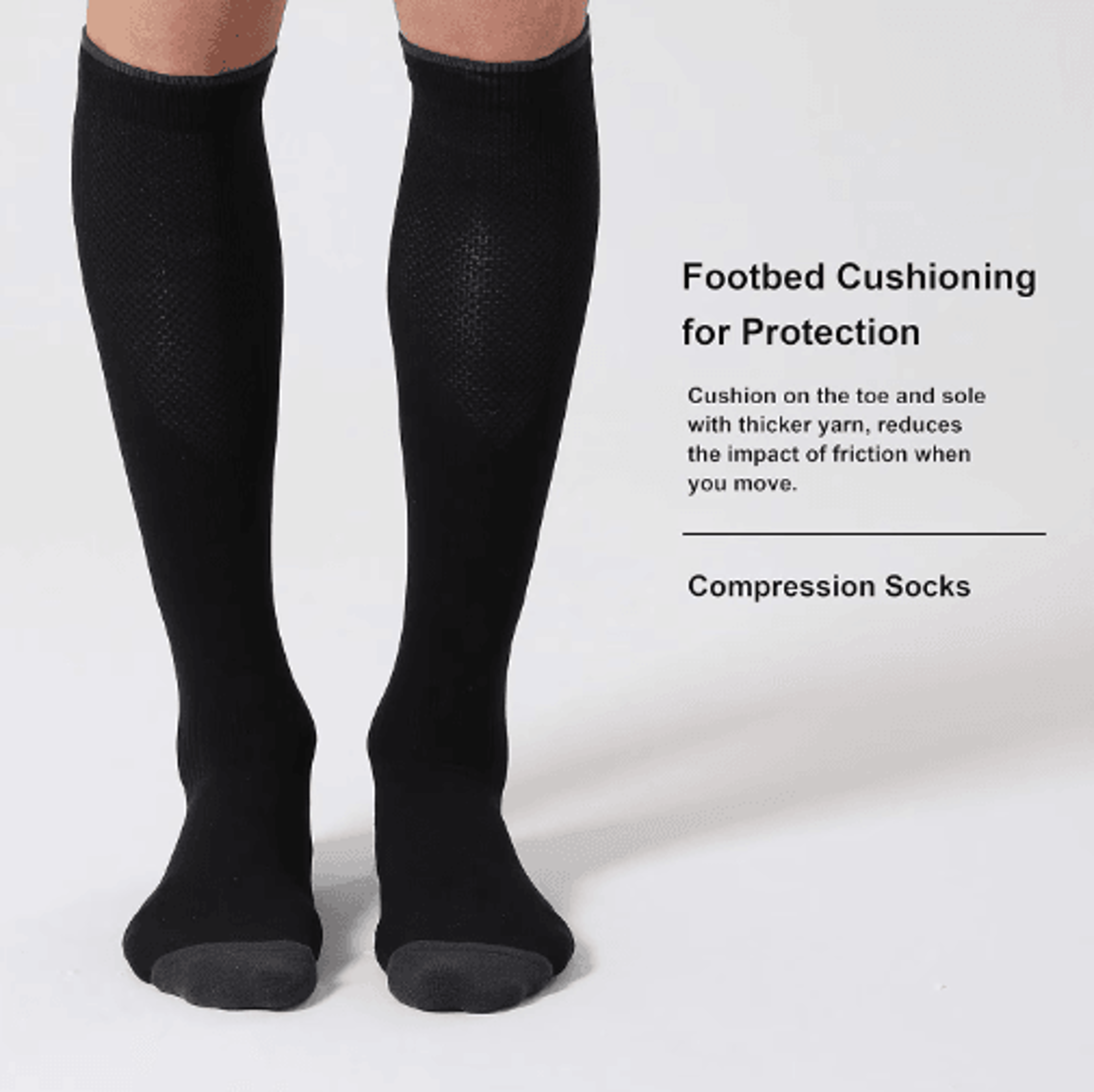 1 Pair 2030 MmHg Compression Socks  Graduated Running  Performance Support For Men And Women 5