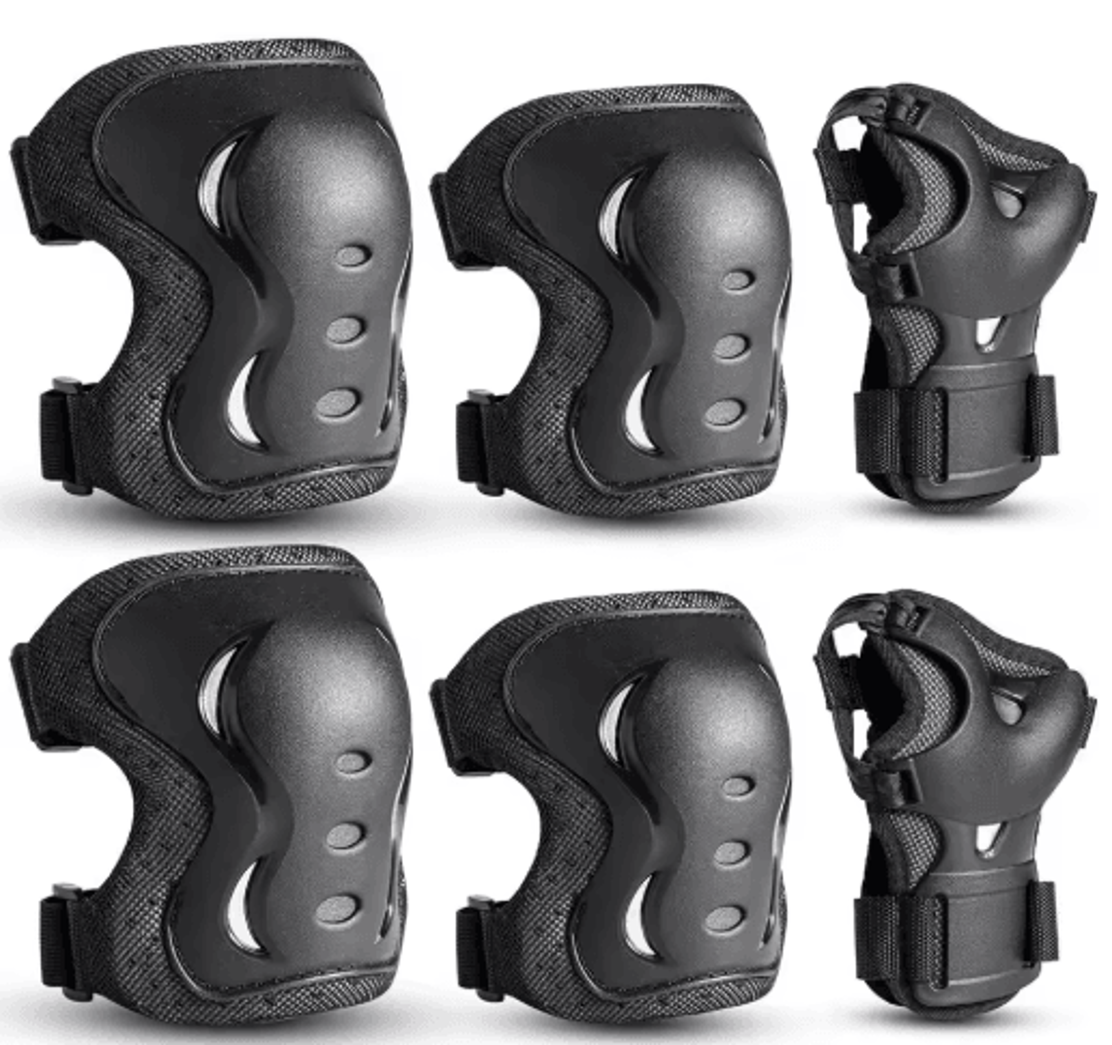 6Piece Kids Protective Gear Set  Knee Pads Elbow Pads  Wrist Guards For Skating Cycling  Scooters 3