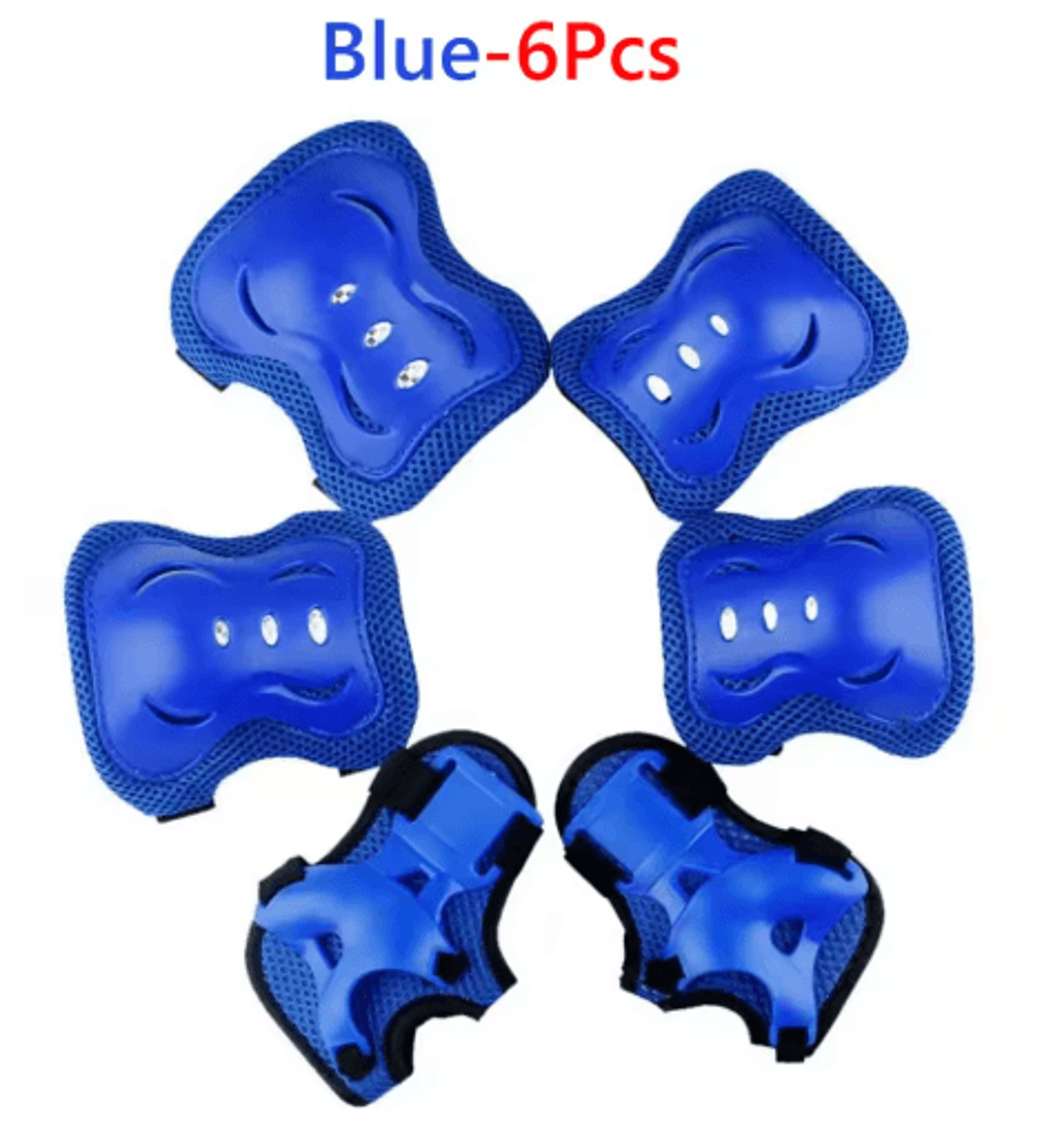 6Piece Kids Protective Gear Set  Knee Pads Elbow Pads  Wrist Guards For Skating Cycling  Scooters 4