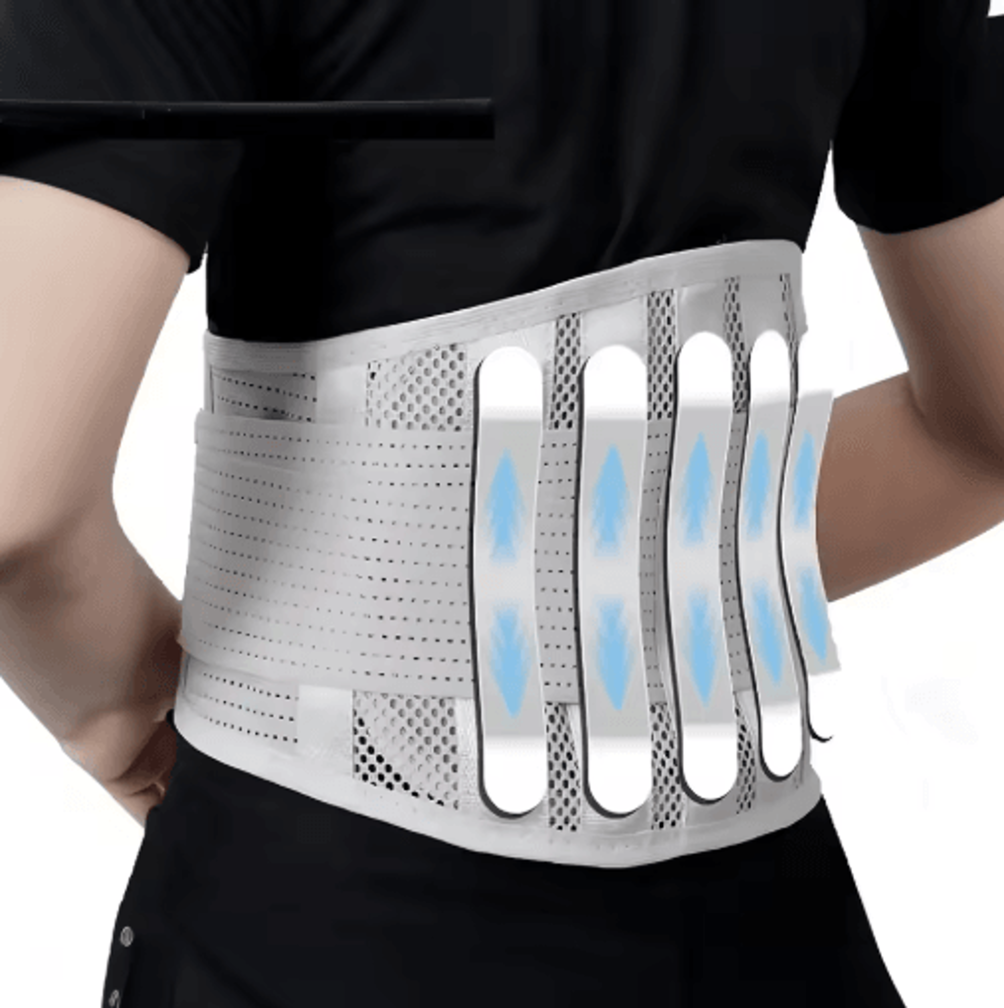 5Reinforced Compression Waist Support Belt  Breathable Lumbar Support For Work  Everyday Activities 5
