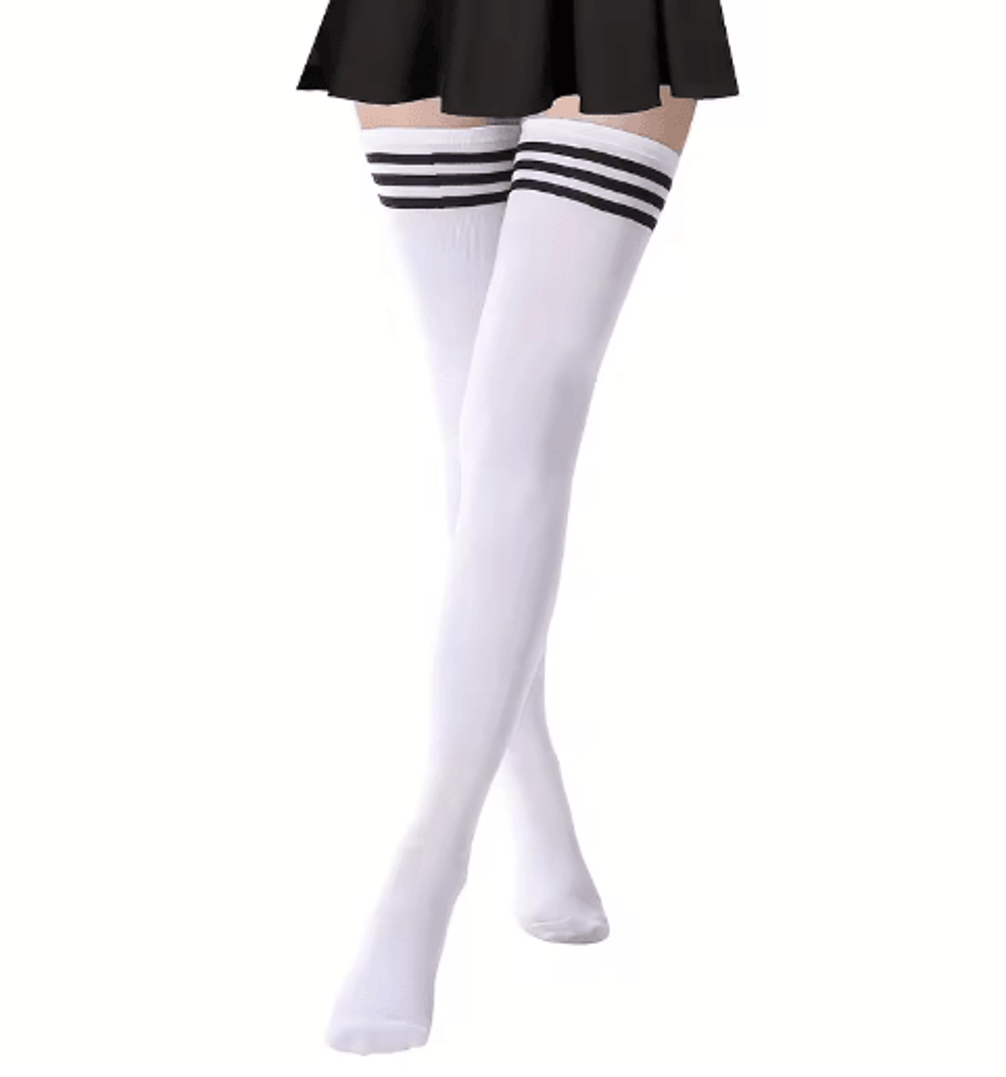 Womens OvertheKnee Socks  Soft Thigh High Stockings For Everyday Wear 1 Pair 2