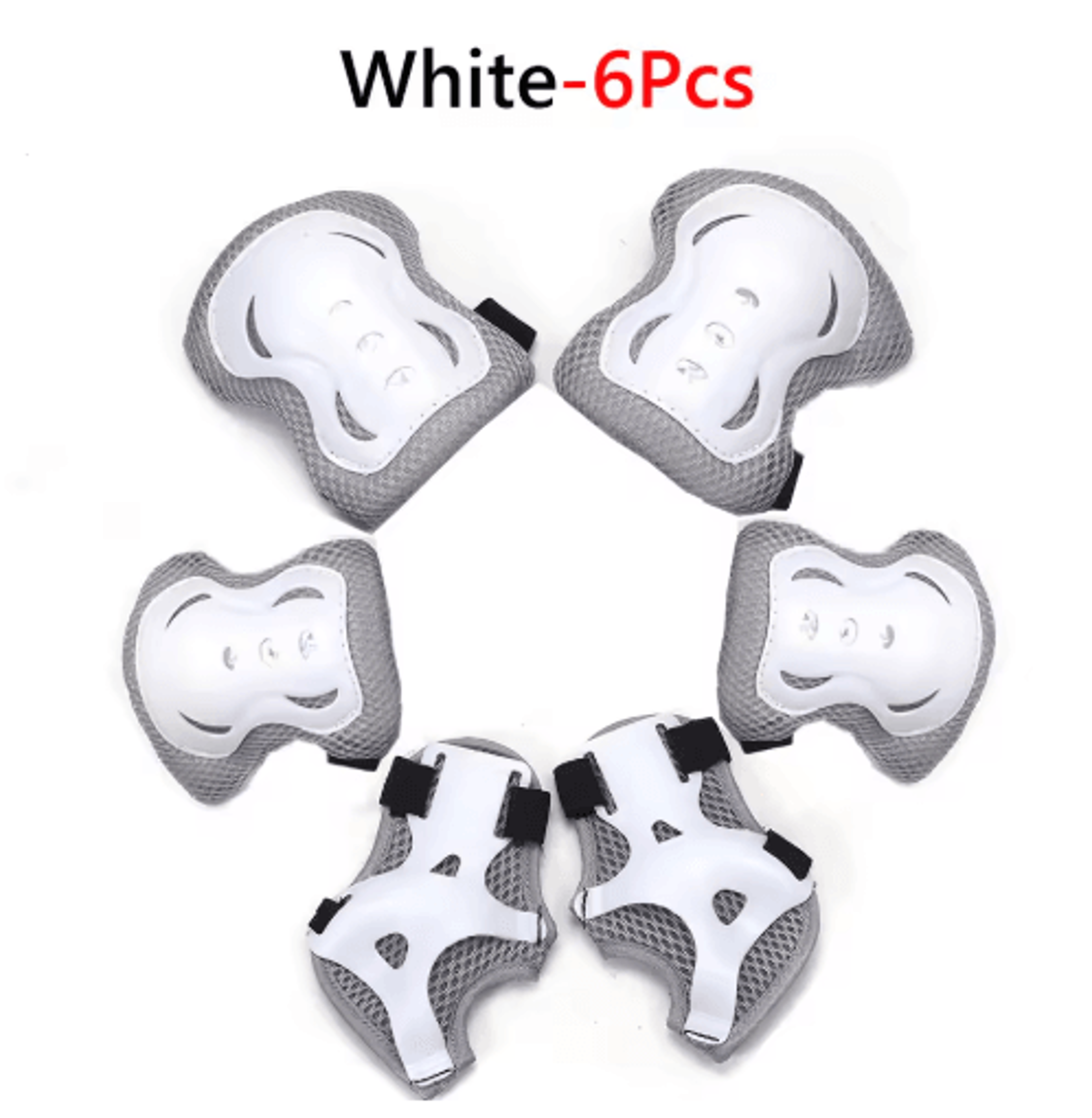6in1 Kids Protective Gear Set  Knee Pads Elbow Pads  Wrist Guards For Ages 310 6