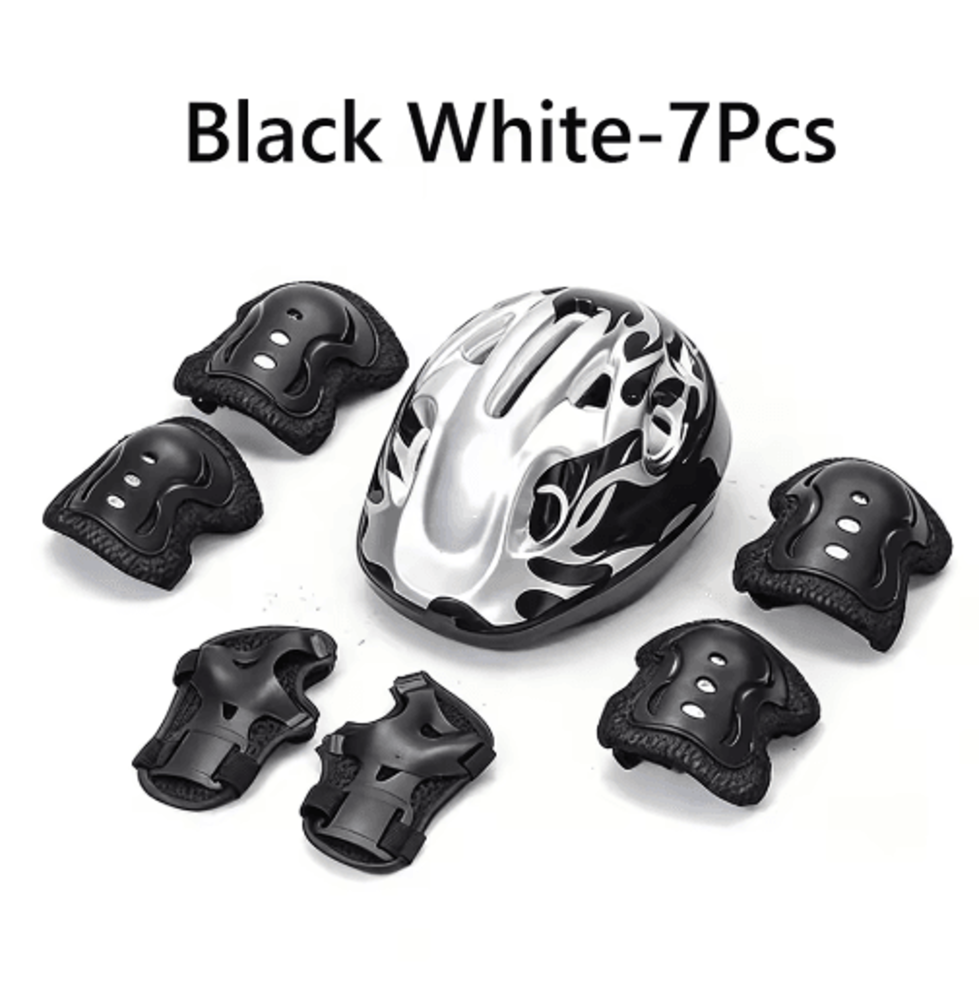 Kids Protective Gear Skateboard Helmet Set Skating Pads Kids Safety Gear Roller Skating Protective  4