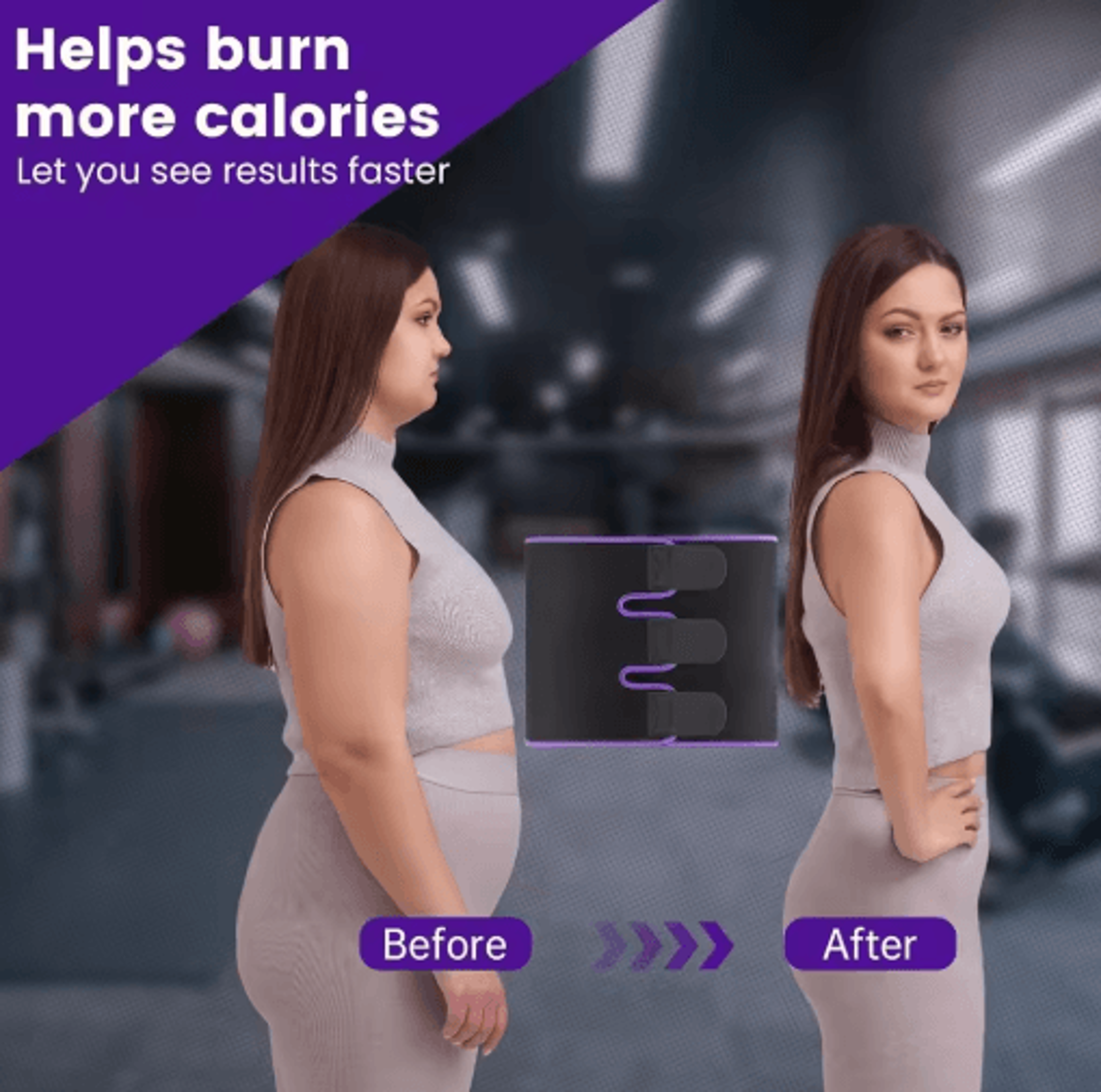 Waist Trimmer Belt Sweat Waist Trainer Waist Trainer Belt Compression Waist Wrap Fitness Waist Belt 3