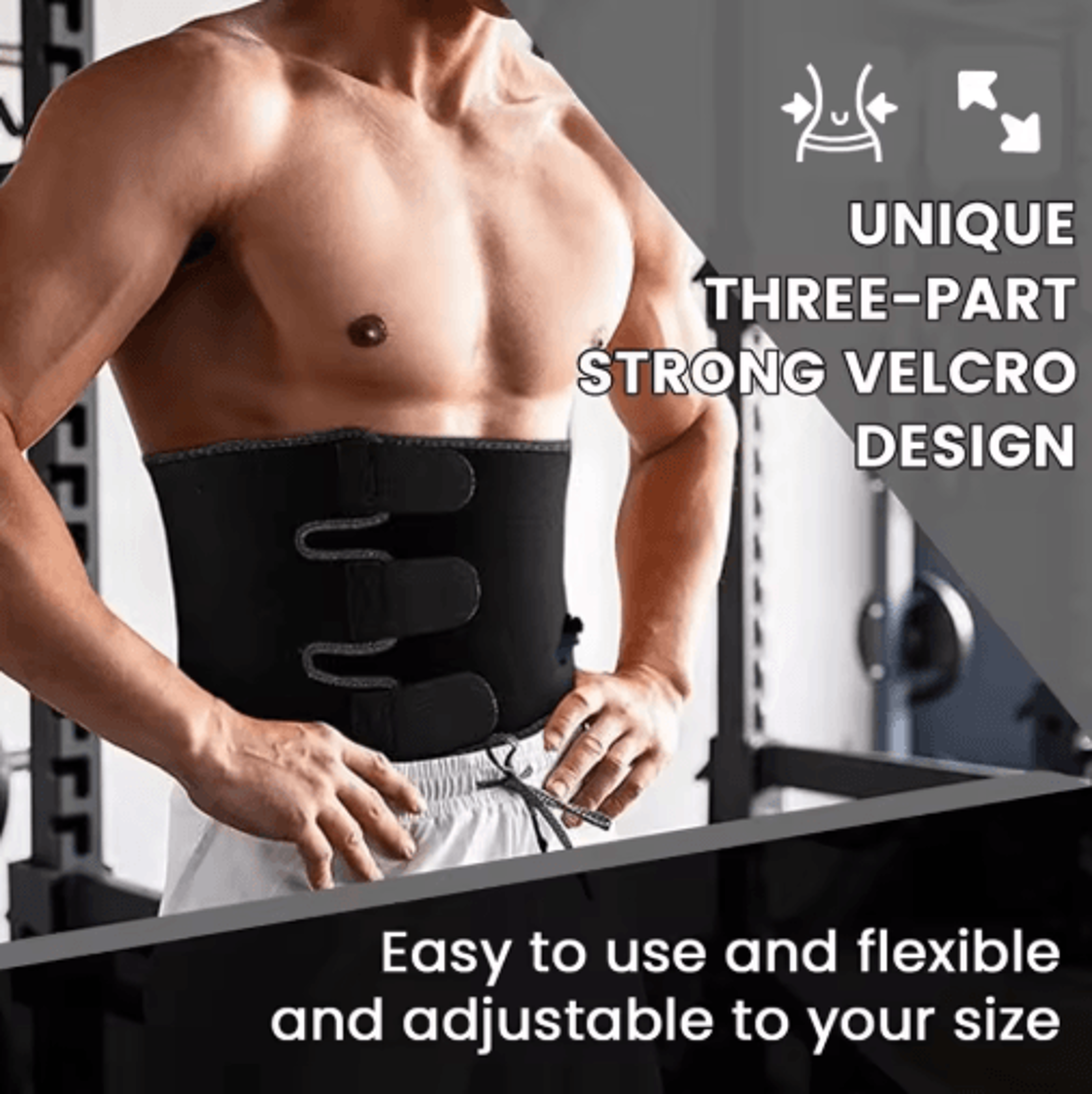 Waist Trimmer Belt Sweat Waist Trainer Waist Trainer Belt Compression Waist Wrap Fitness Waist Belt 6